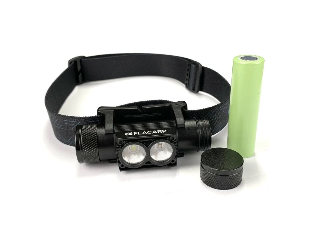 Flacarp Водонепроникний заряджуваний налобний ліхтар HL3UV, білий + UV LED
