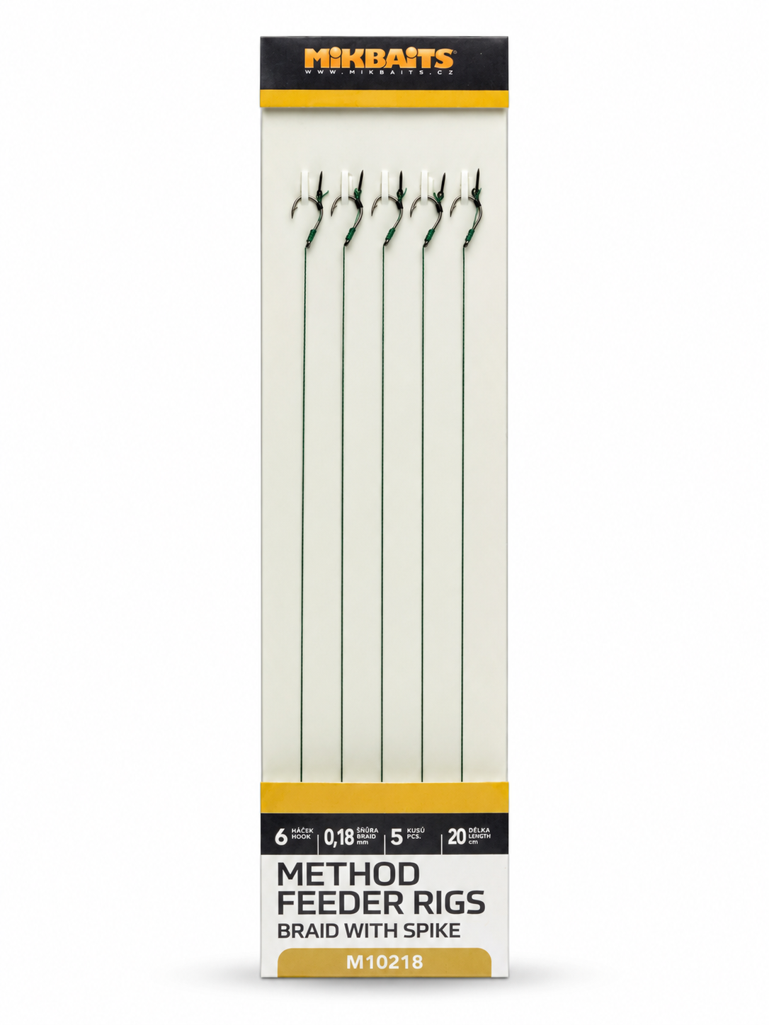 Mikbaits Method Feeder Návazce z pletené šňůrky s hrotem 5ks
