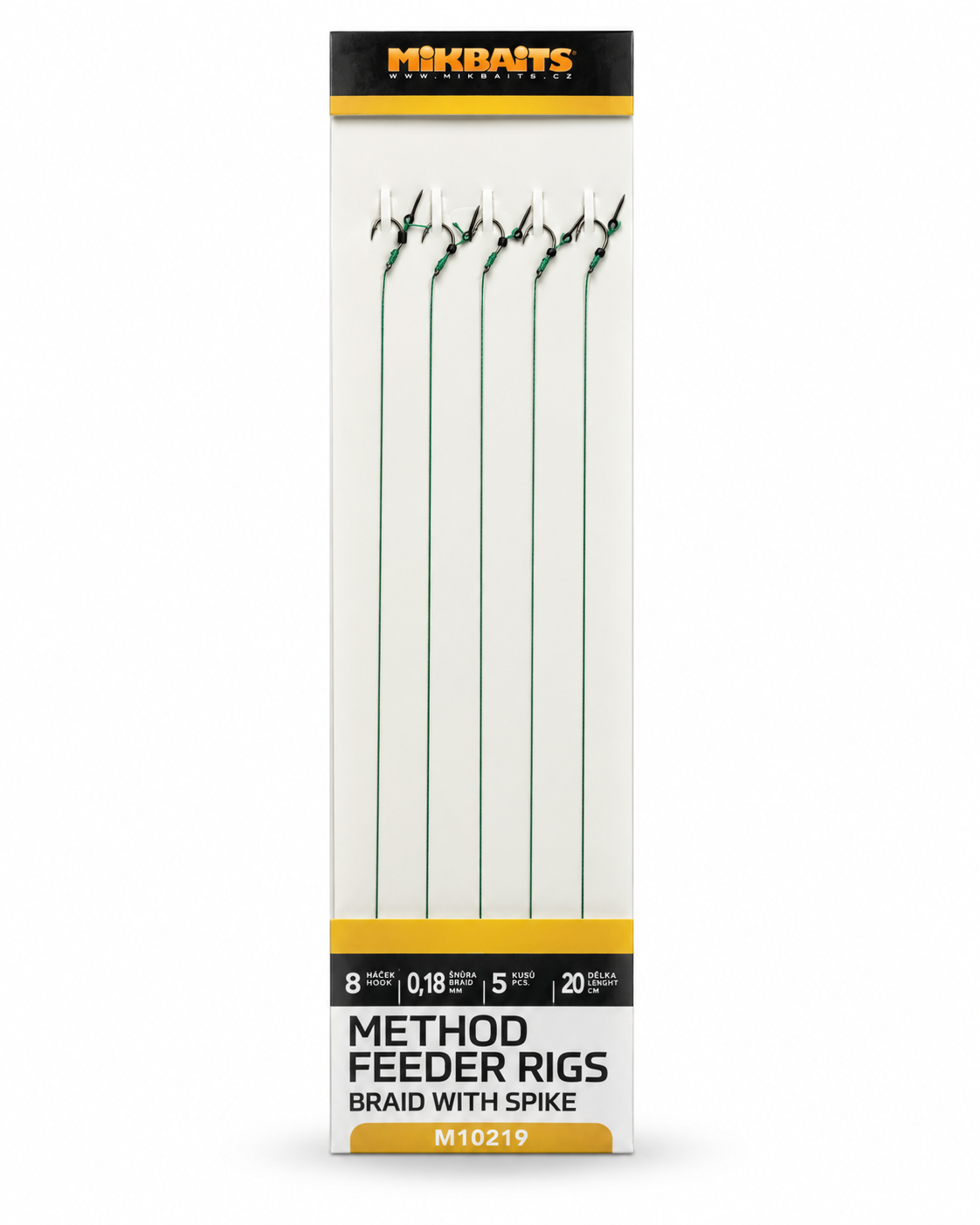 Mikbaits Method Feeder Návazce z pletené šňůrky s hrotem 5ks