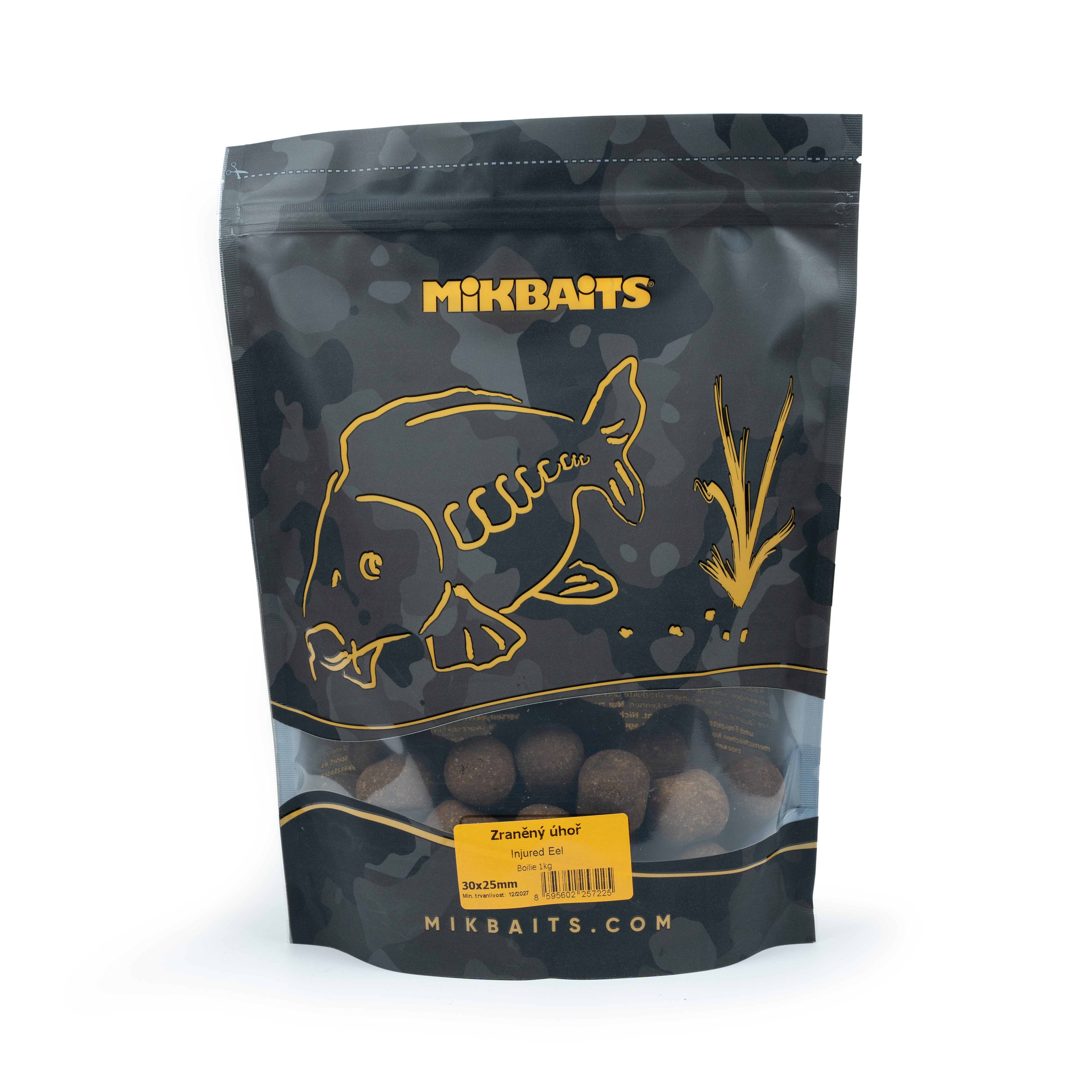 Mikbaits Catfish boilie 1kg Поранений вугор 50x30mm
