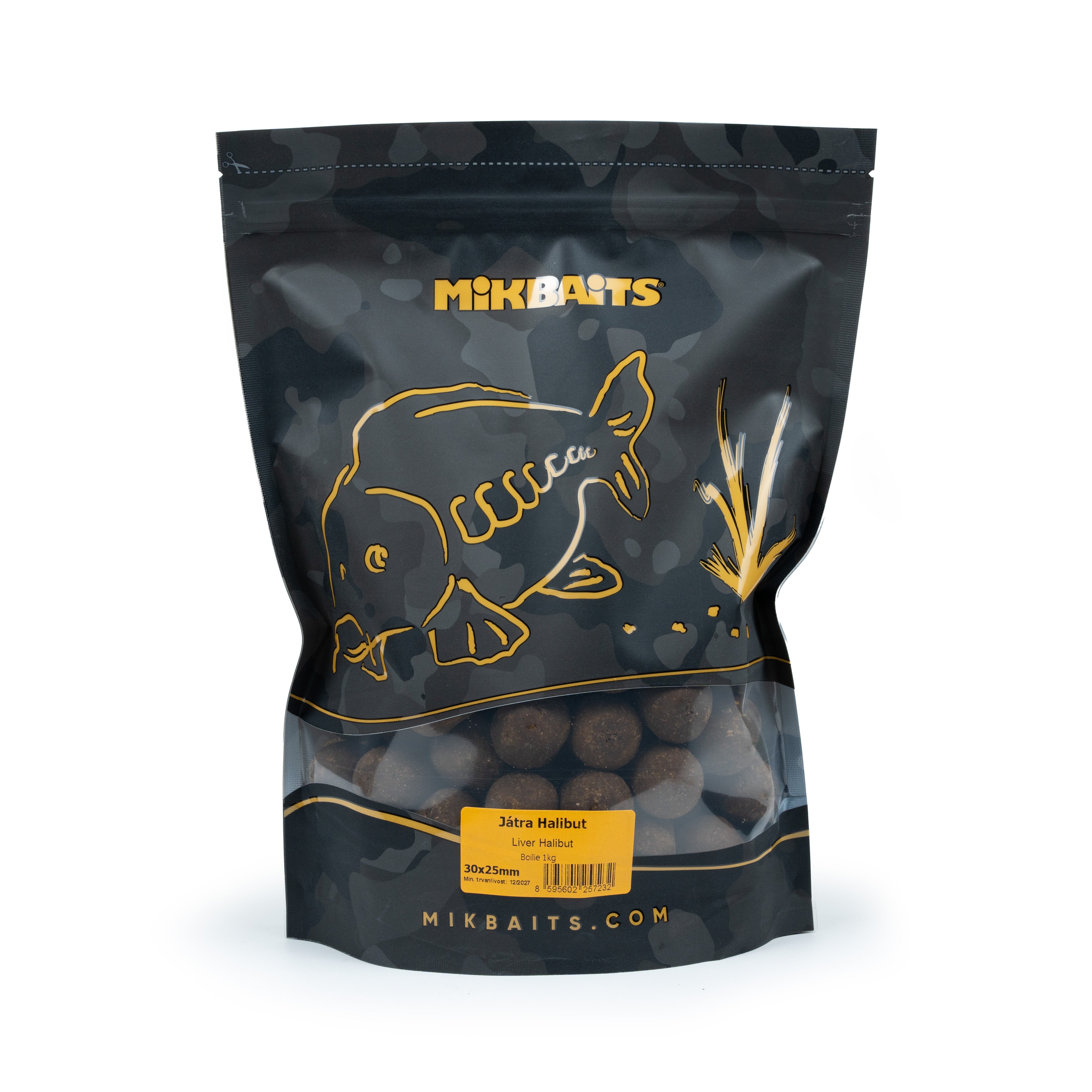 Mikbaits Catfish boilie 1кг Ятра Халібут 50x30мм