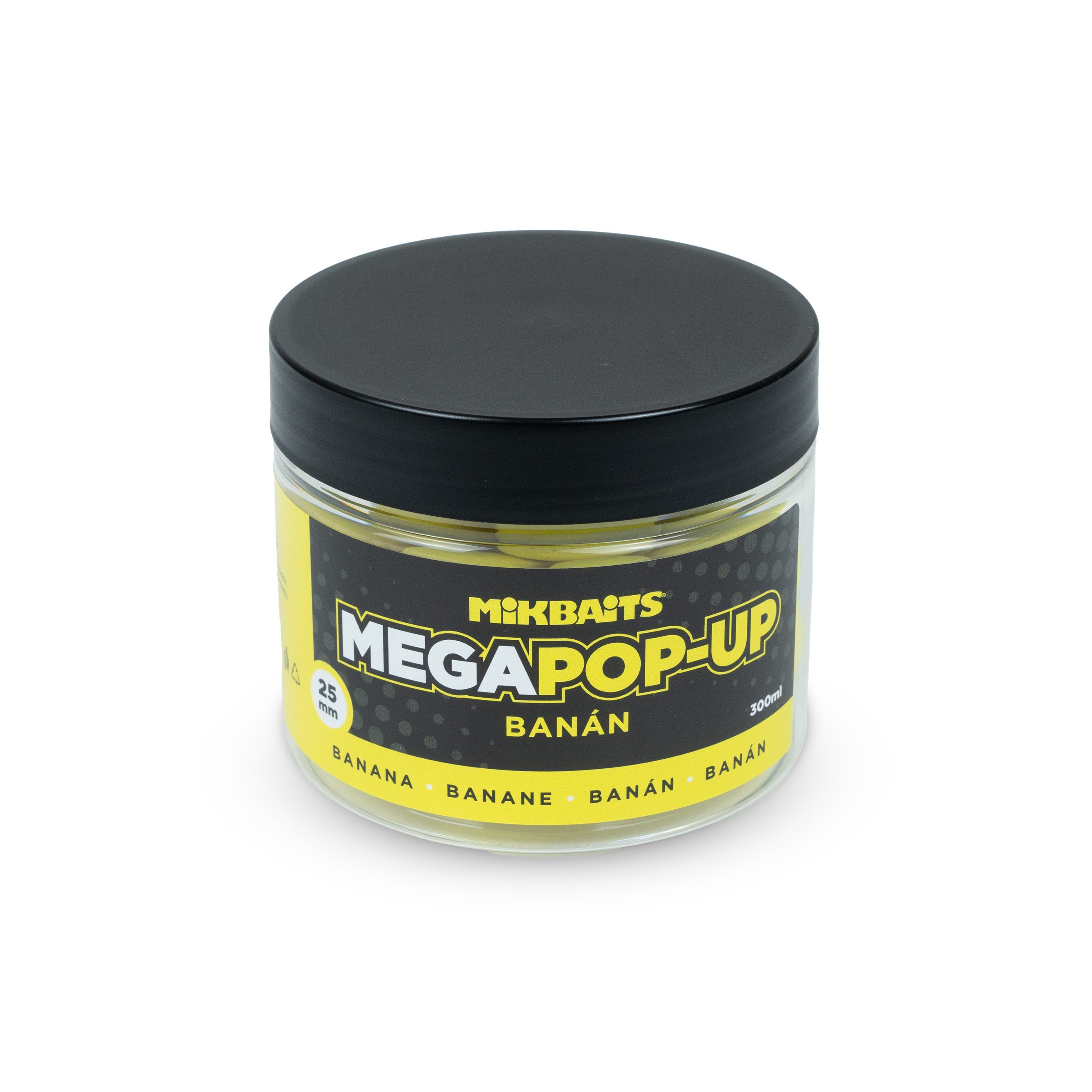 Mikbaits Mega Flotante fluo boilie 300ml Plátano