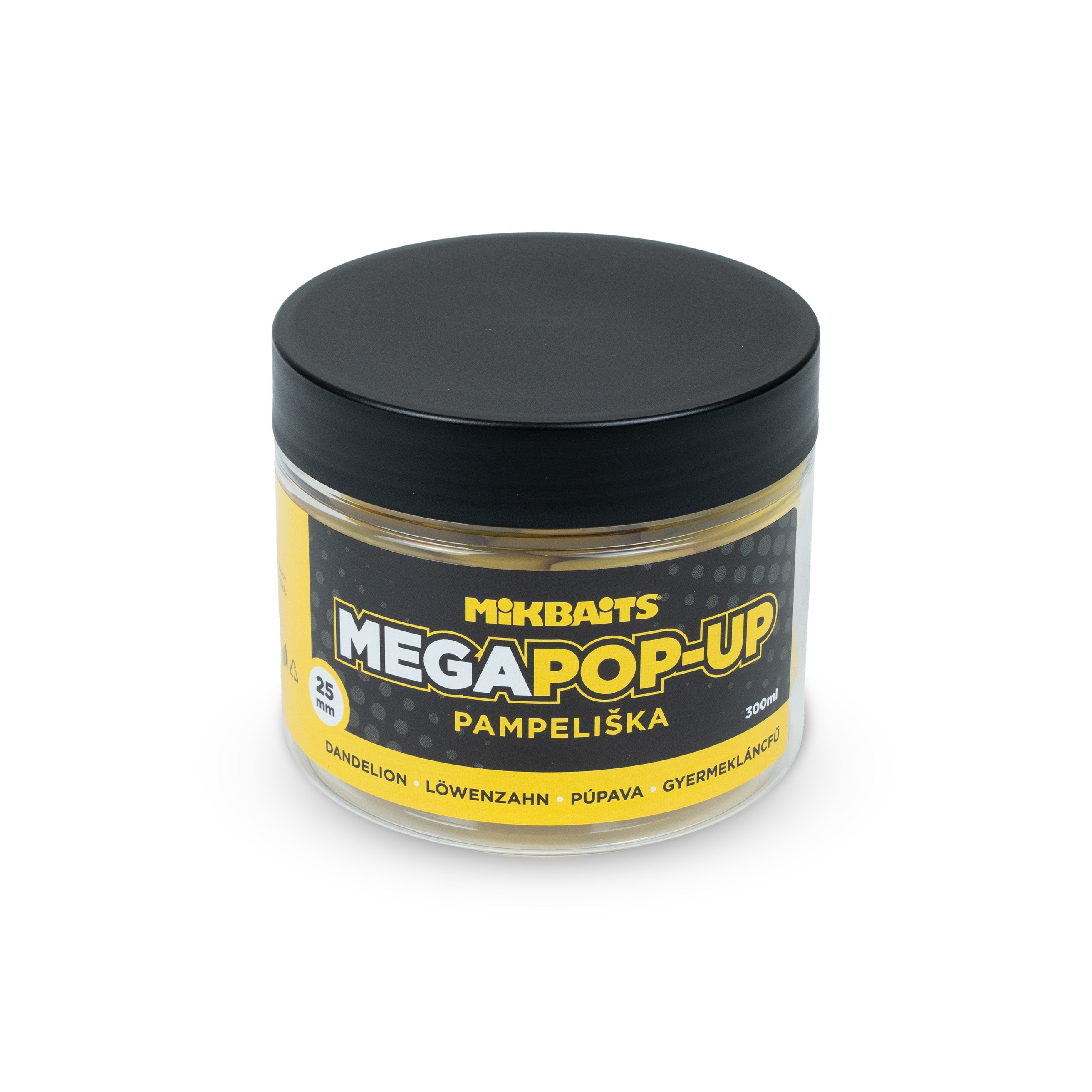 Mikbaits Mega Плаваючі флуо бойли 300ml Кульбаба