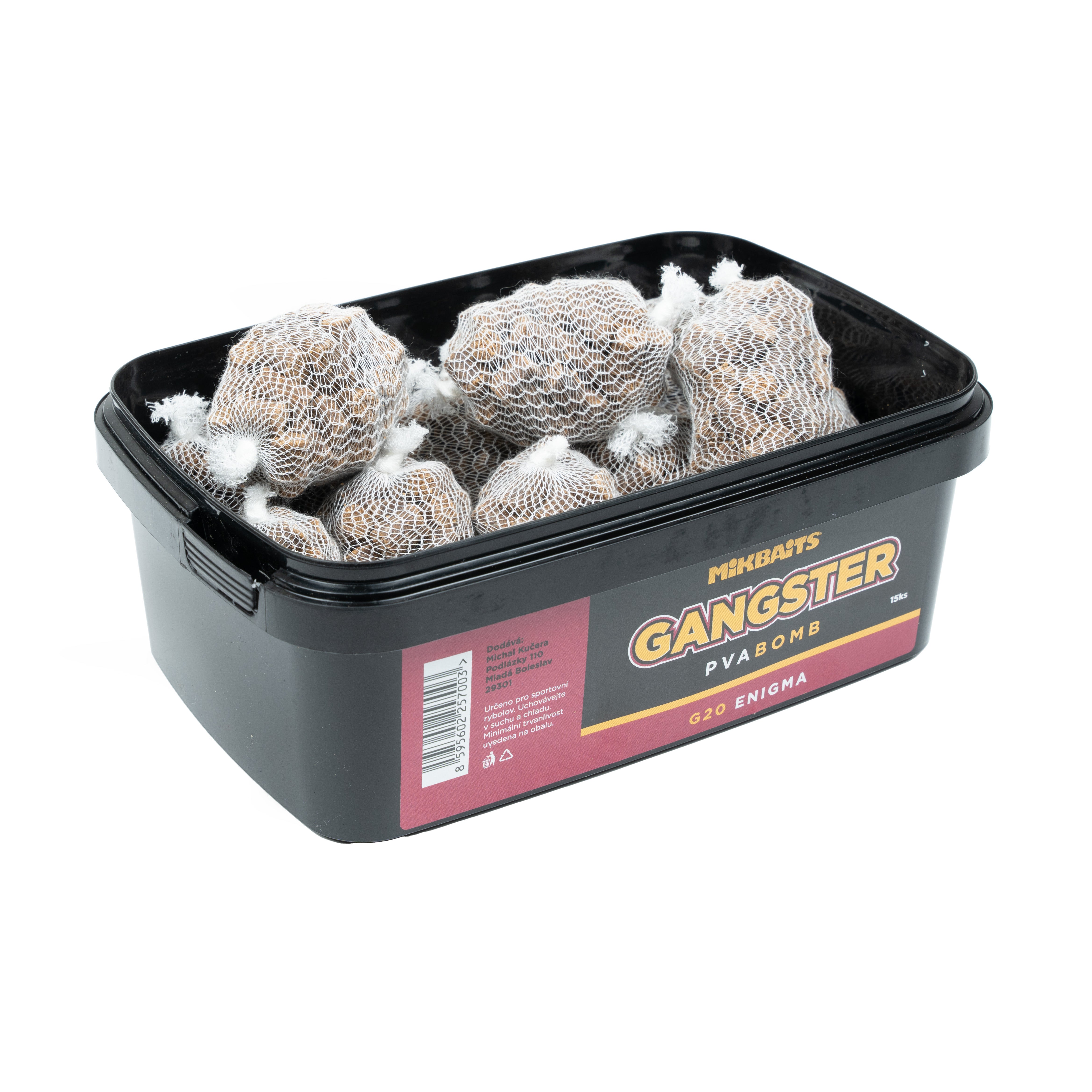 Mikbaits Gangster PVA Бомба 15шт G20 Enigma
