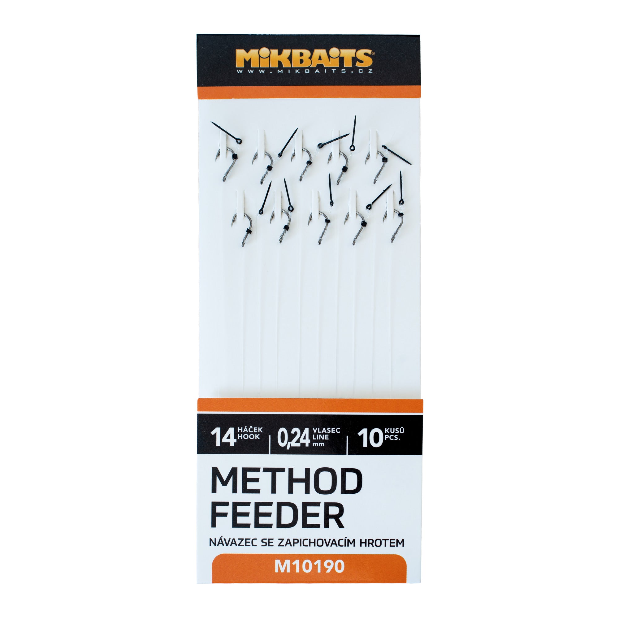 Mikbaits Method Feeder Návazce č.14 se zapichovacím hrotem 10ks