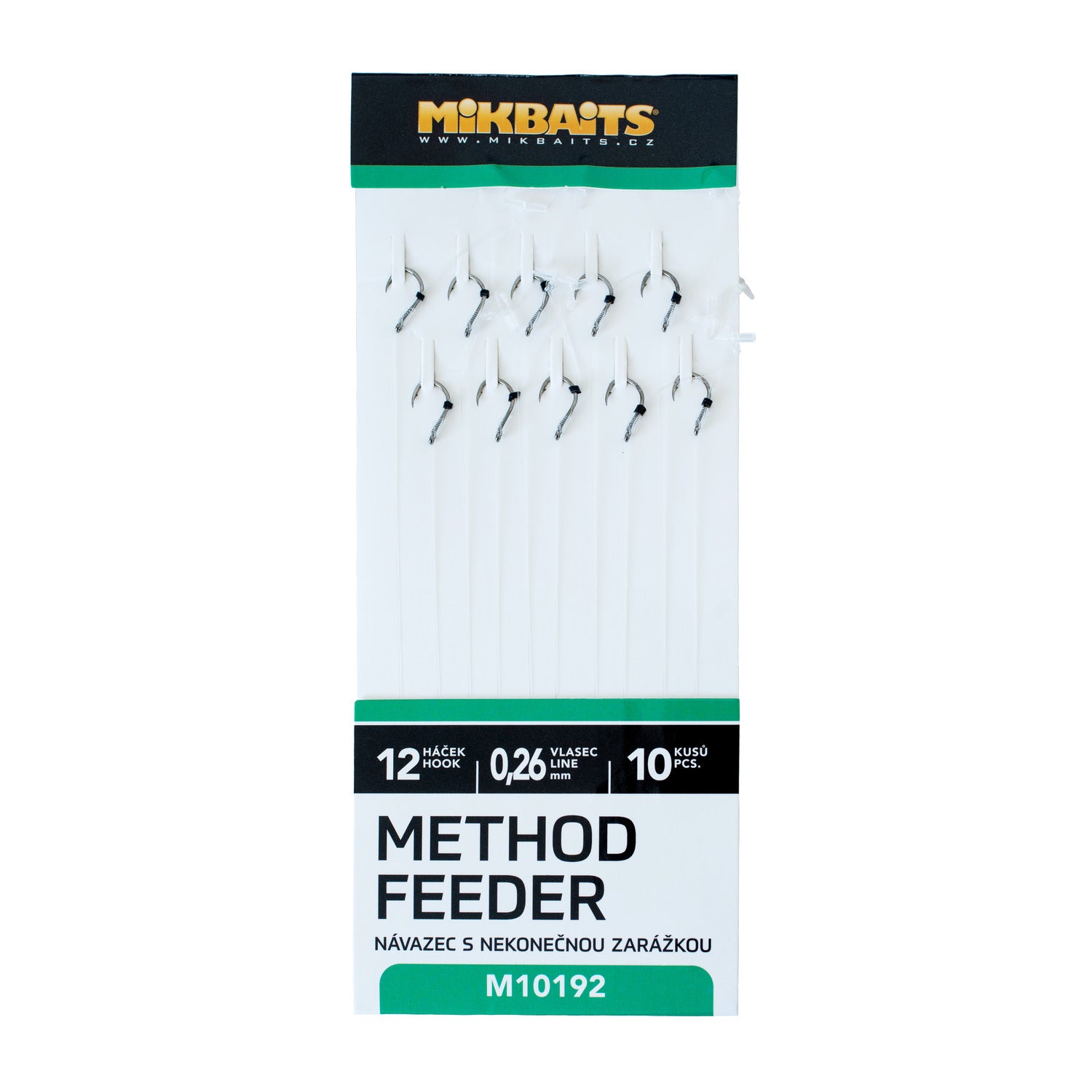 Mikbaits Method Feeder Повідці з нескінченною зупинкою 10шт