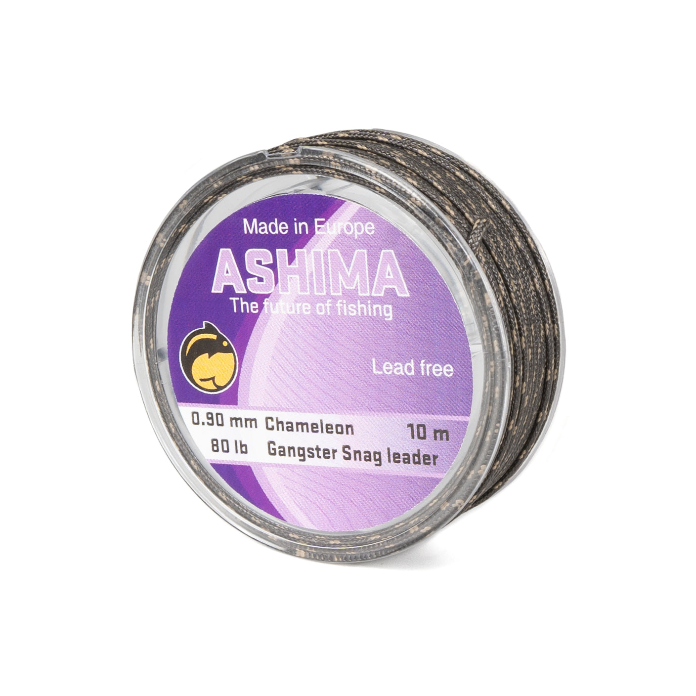 Ashima Gangster Snag leaderlijn 80 lb zonder kern camou 10m