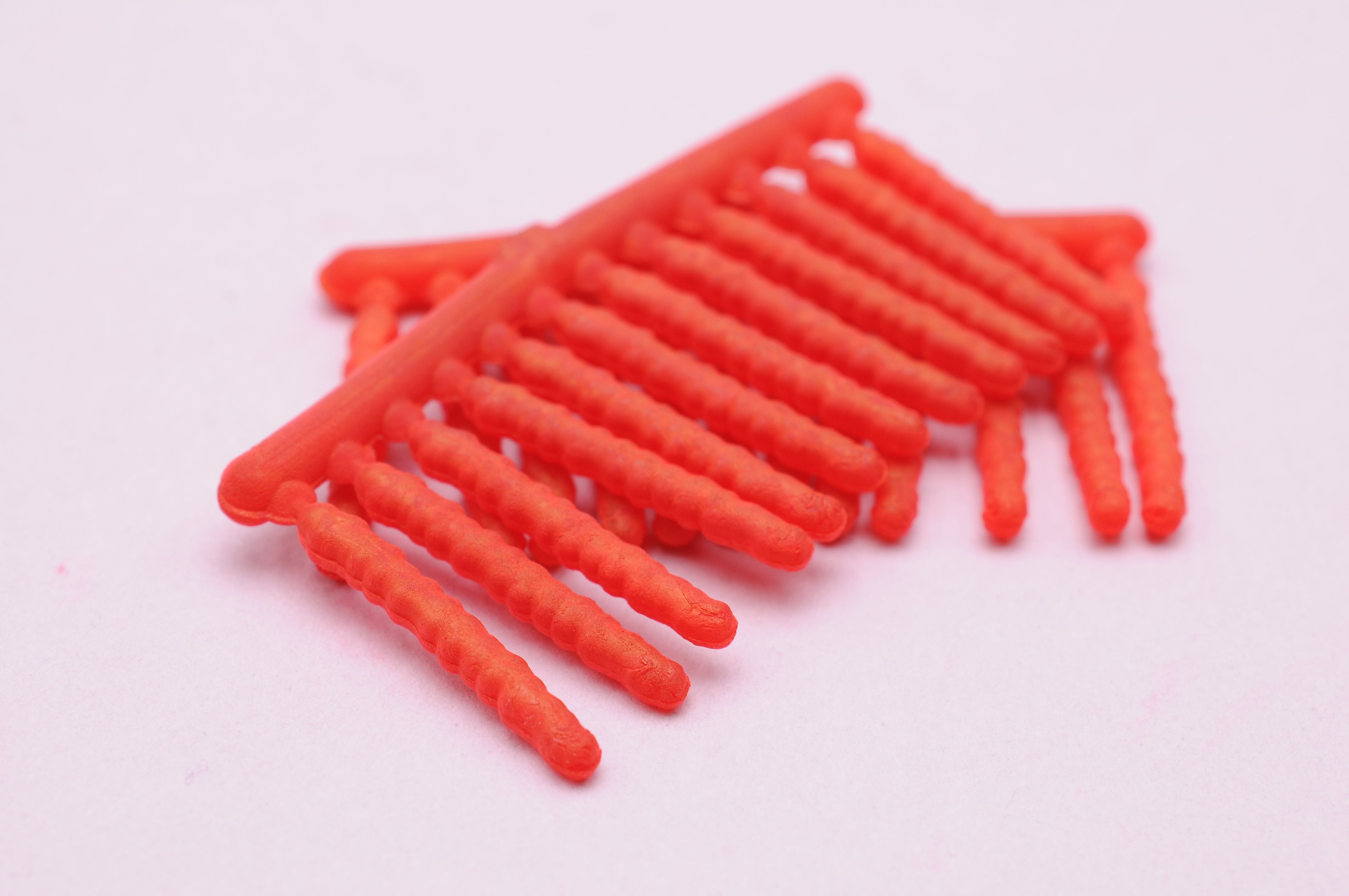 Enterprise Tackle Imitation Bloodworm Hook Skins – 24 Pack For Carp & Coarse Fishing (Red, ET40B)
