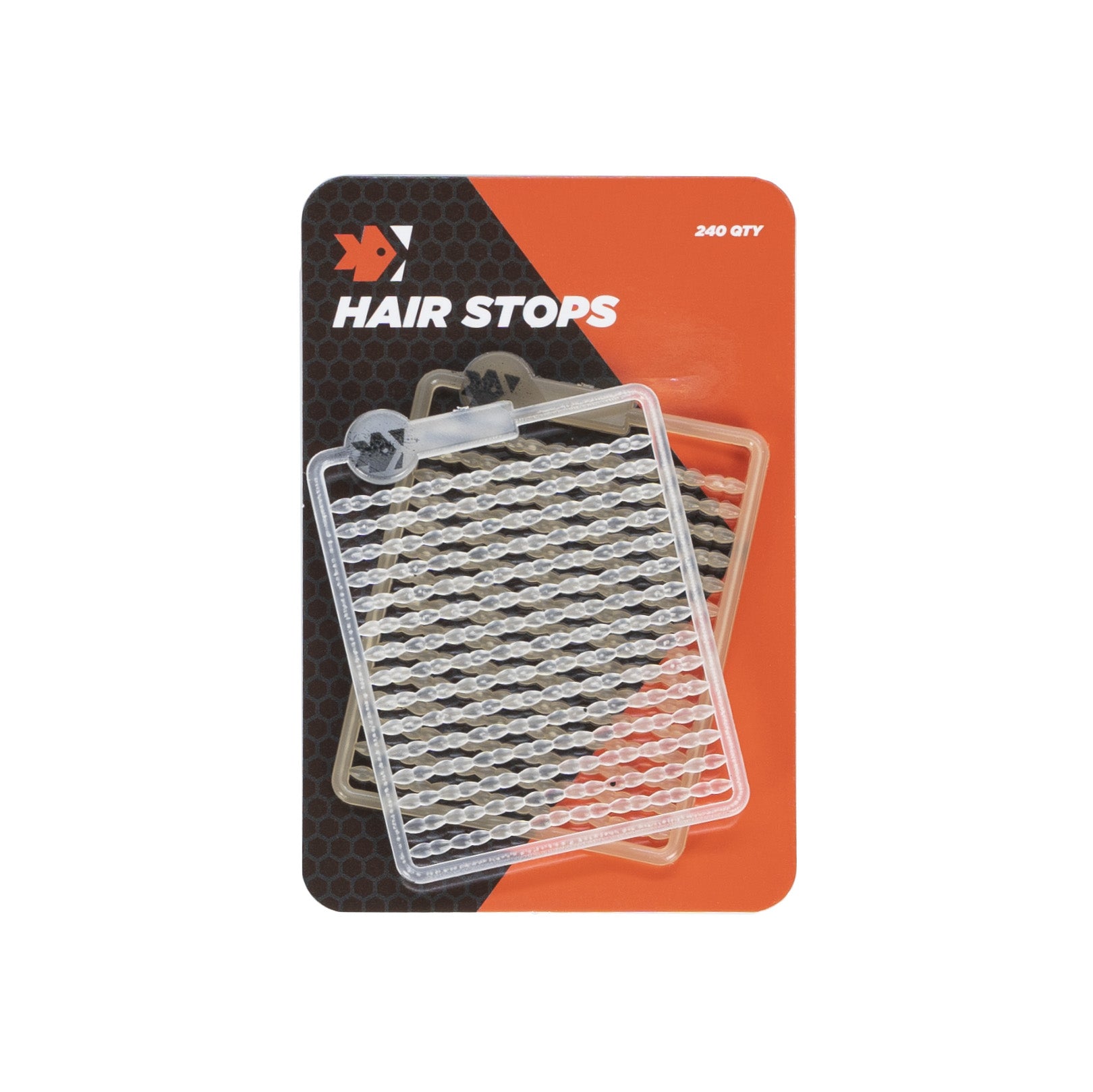 Feeder Expert монтажні Затримки Hair Stops прозорі + коричневі 240шт