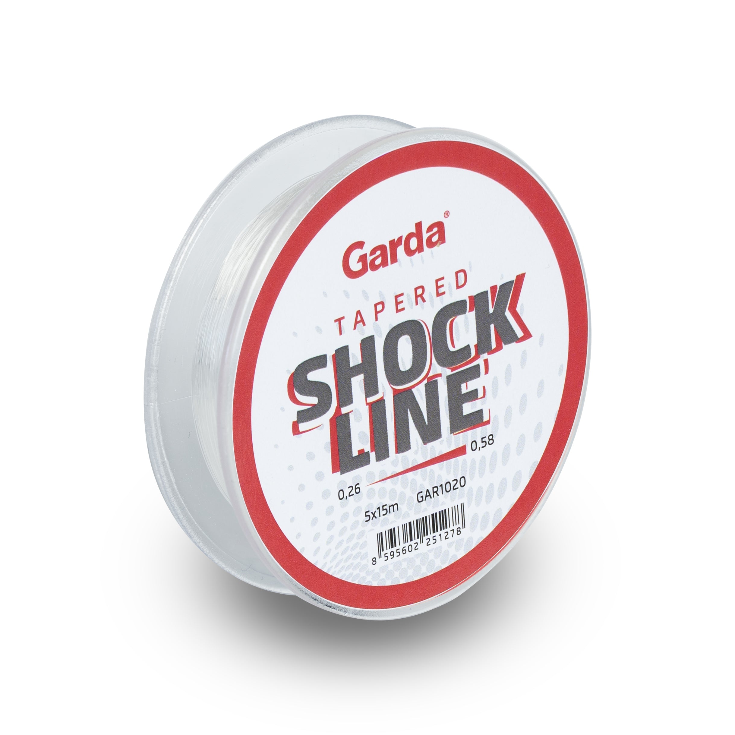 Лінія Garda Shock, захоплений волосінь 5x15м 0,26-0,58мм