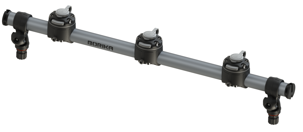 Fasten Hrazda 700mm avec trois supports et 2 points de fixation