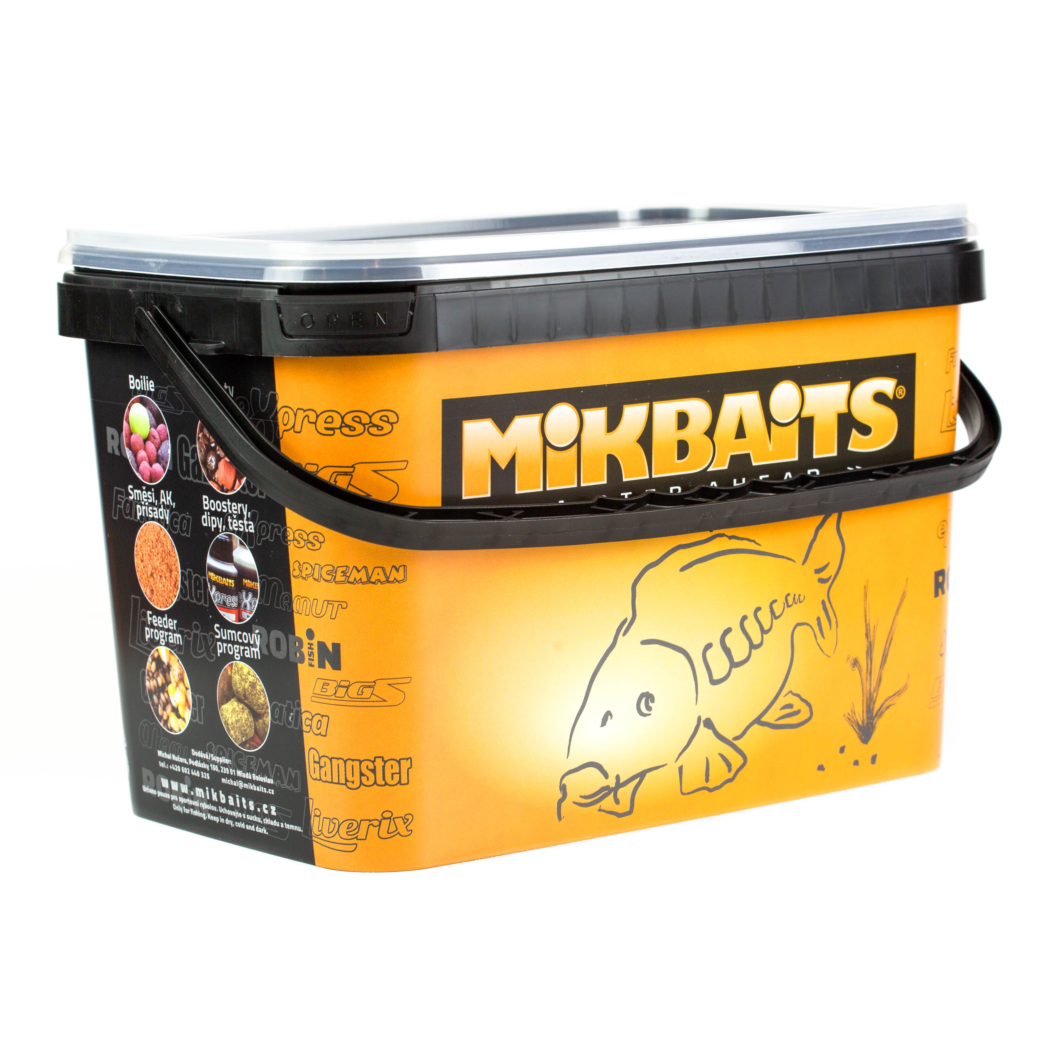 Mikbaits Gangster boilie GSP Чорний кальмар