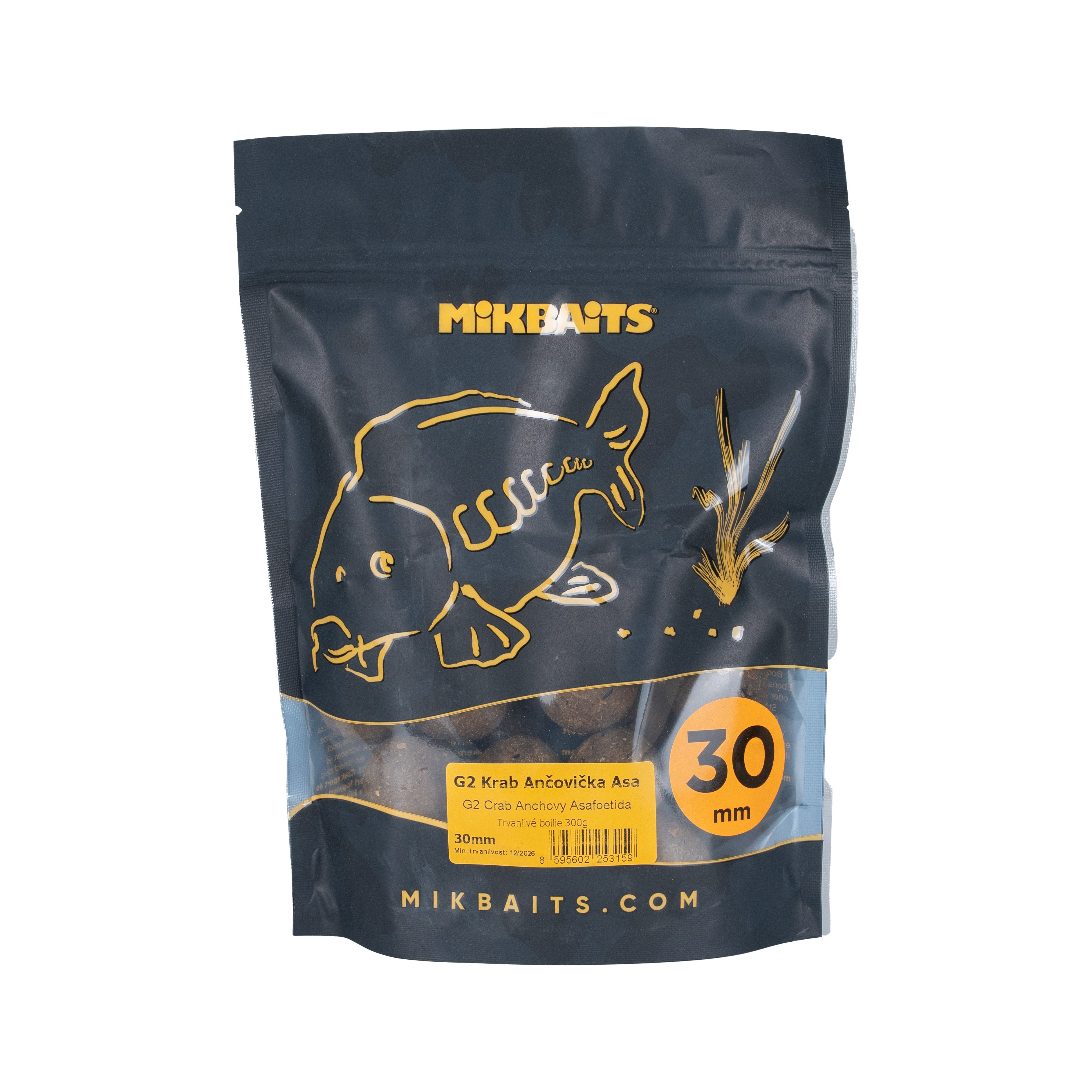 Mikbaits Gangster бойл 300г G2 Краб Анчоус Аса 30мм