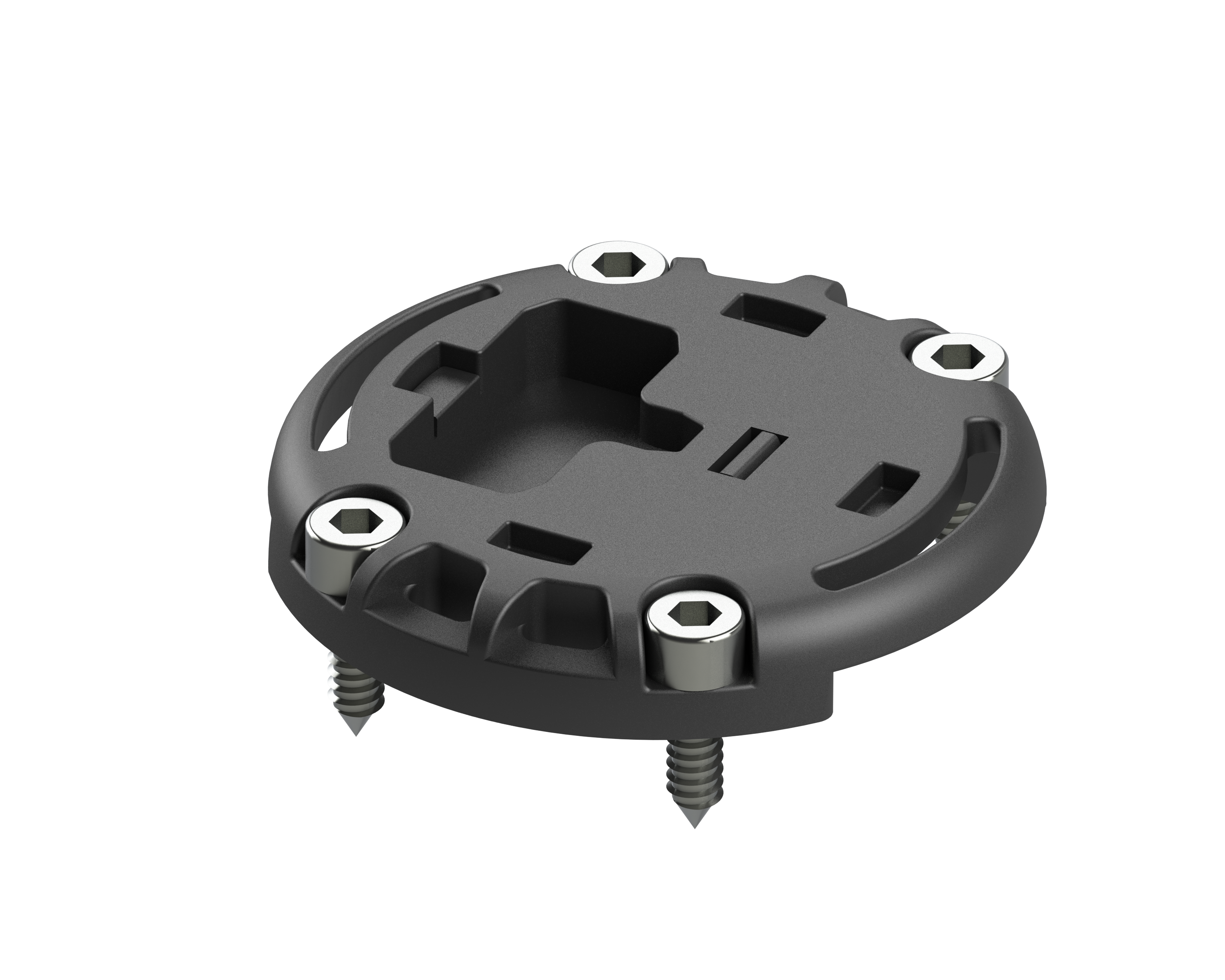 Fixez la base T-Track pour le support à dégagement rapide T-Track pour le vissage.