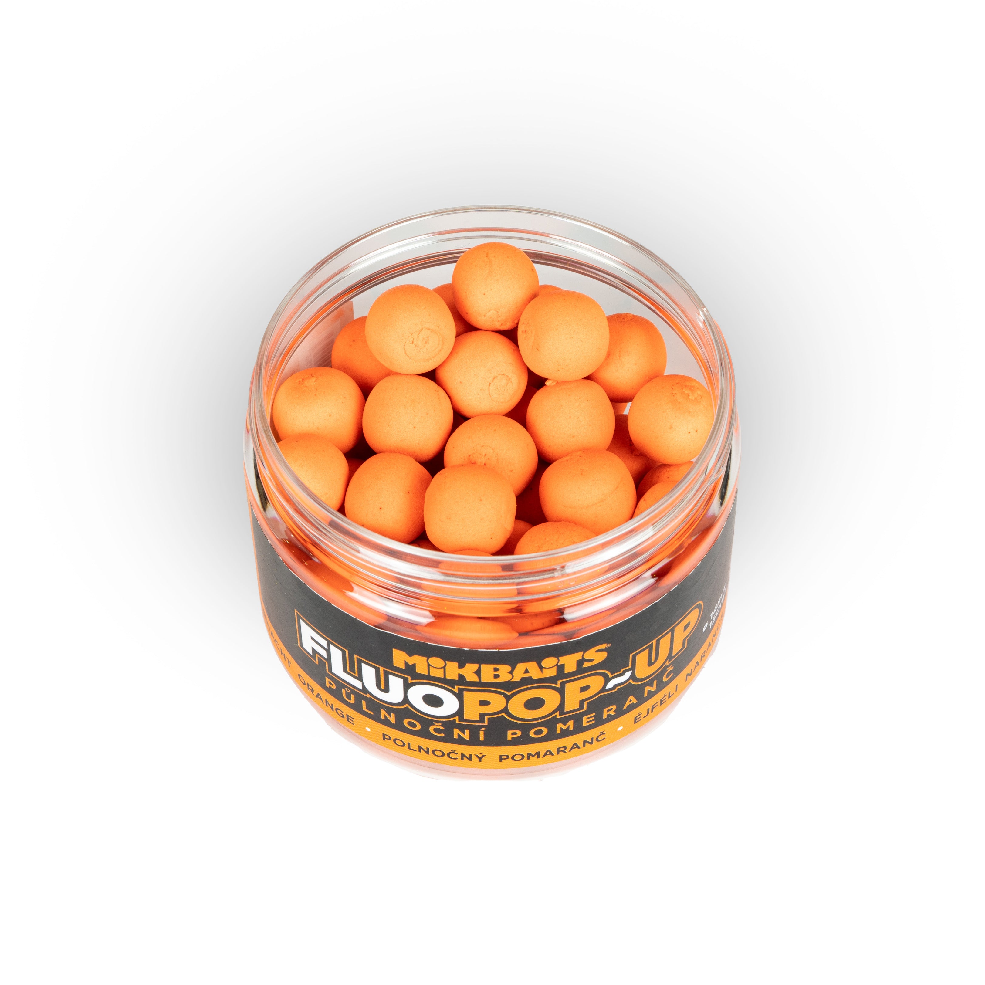 Mikbaits Плаваючі флуо бойли 150ml Північний апельсин