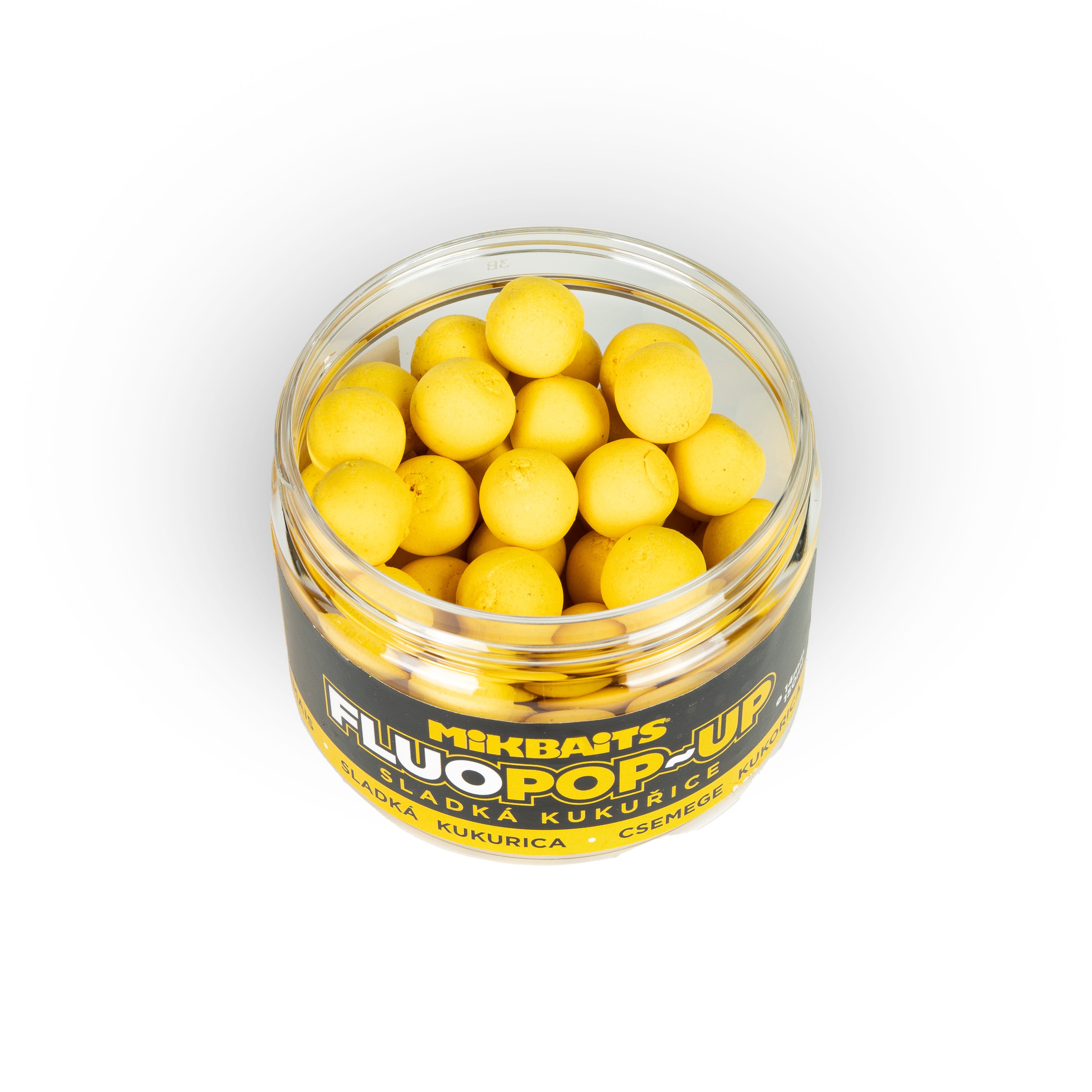 Mikbaits Плаваючі флуо бойли 150ml 150ml Солодка кукурудза