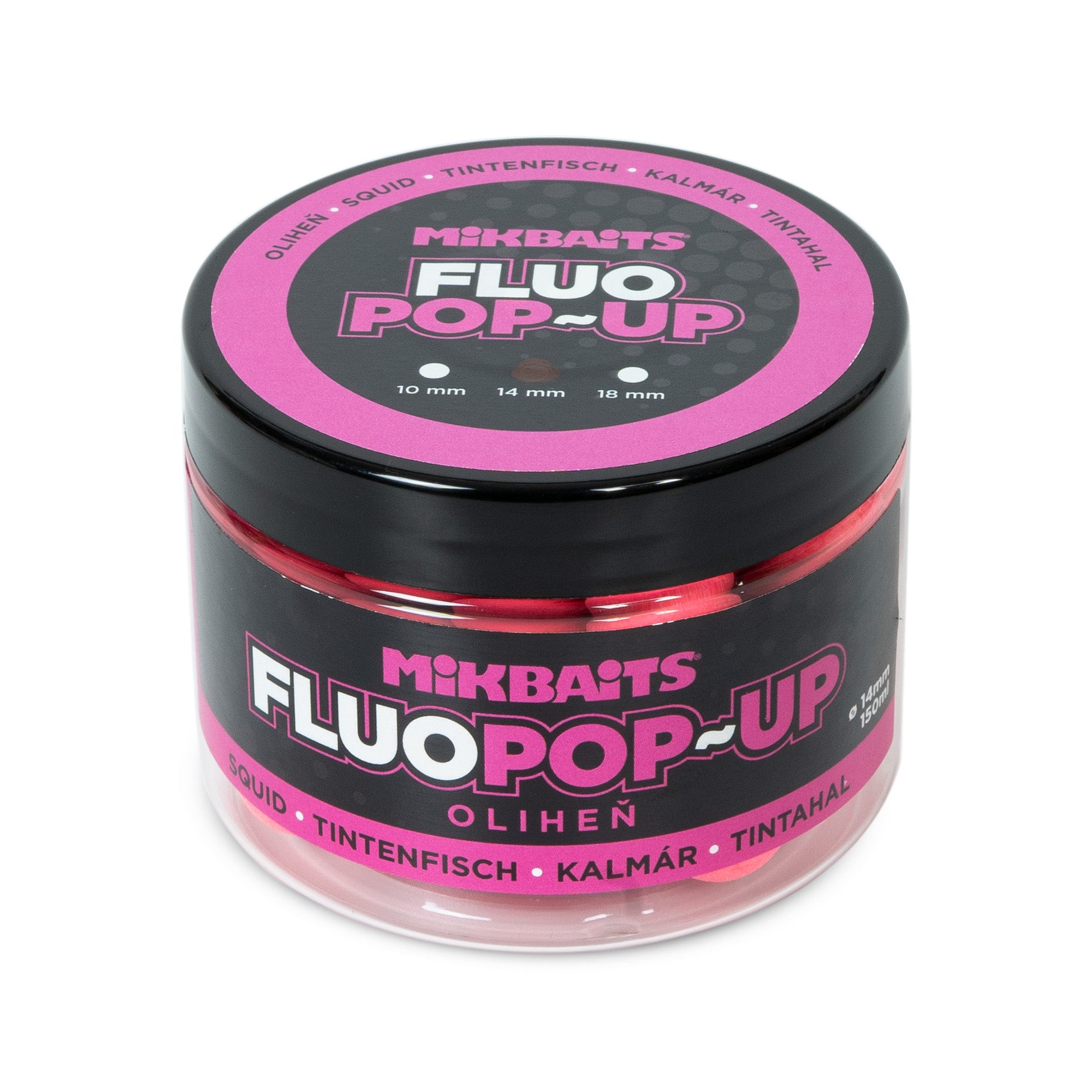 Mikbaits Плаваючі флуо бойли 150ml Кальмар