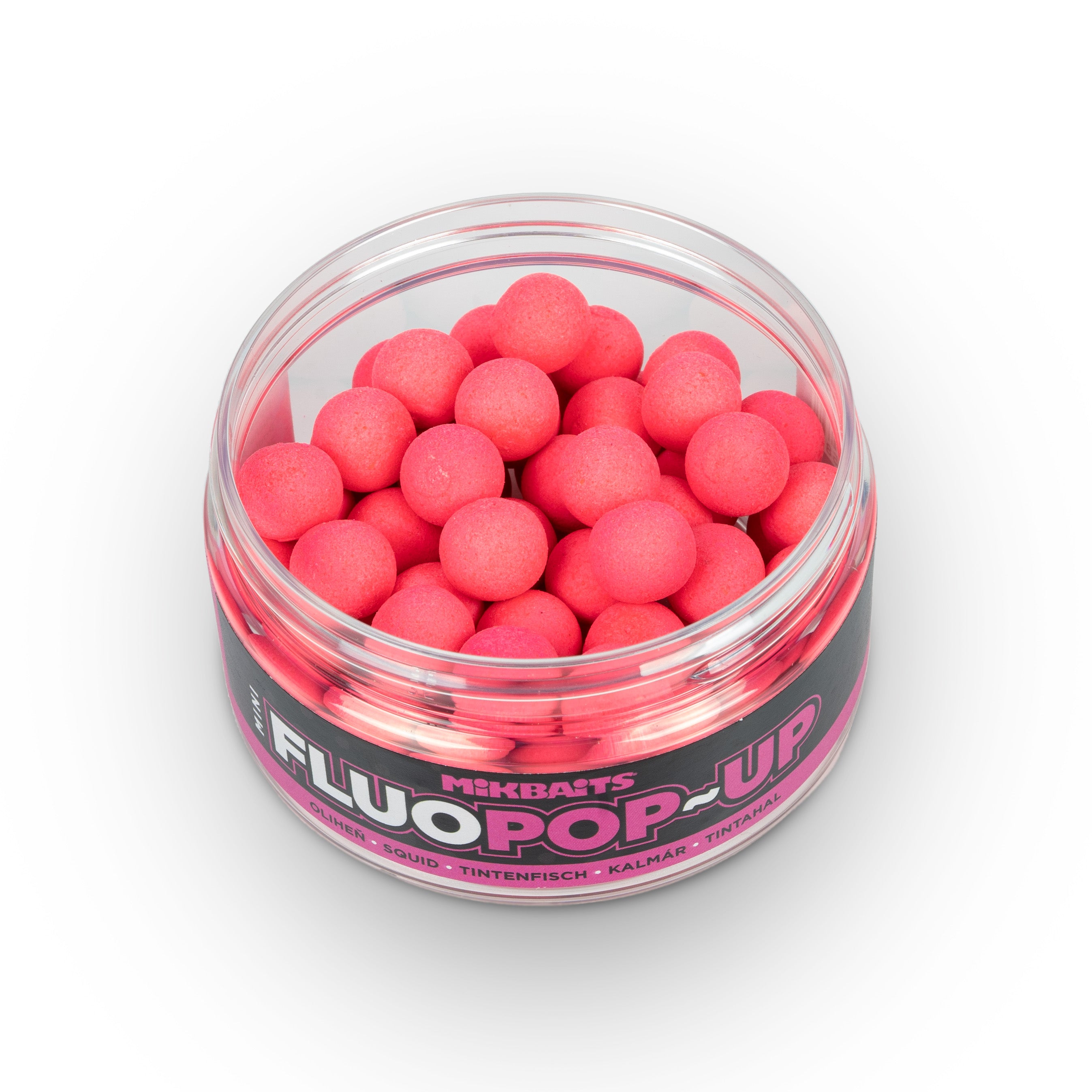 Mikbaits Міні Плаваючі флуо бойли 100ml Кальмар