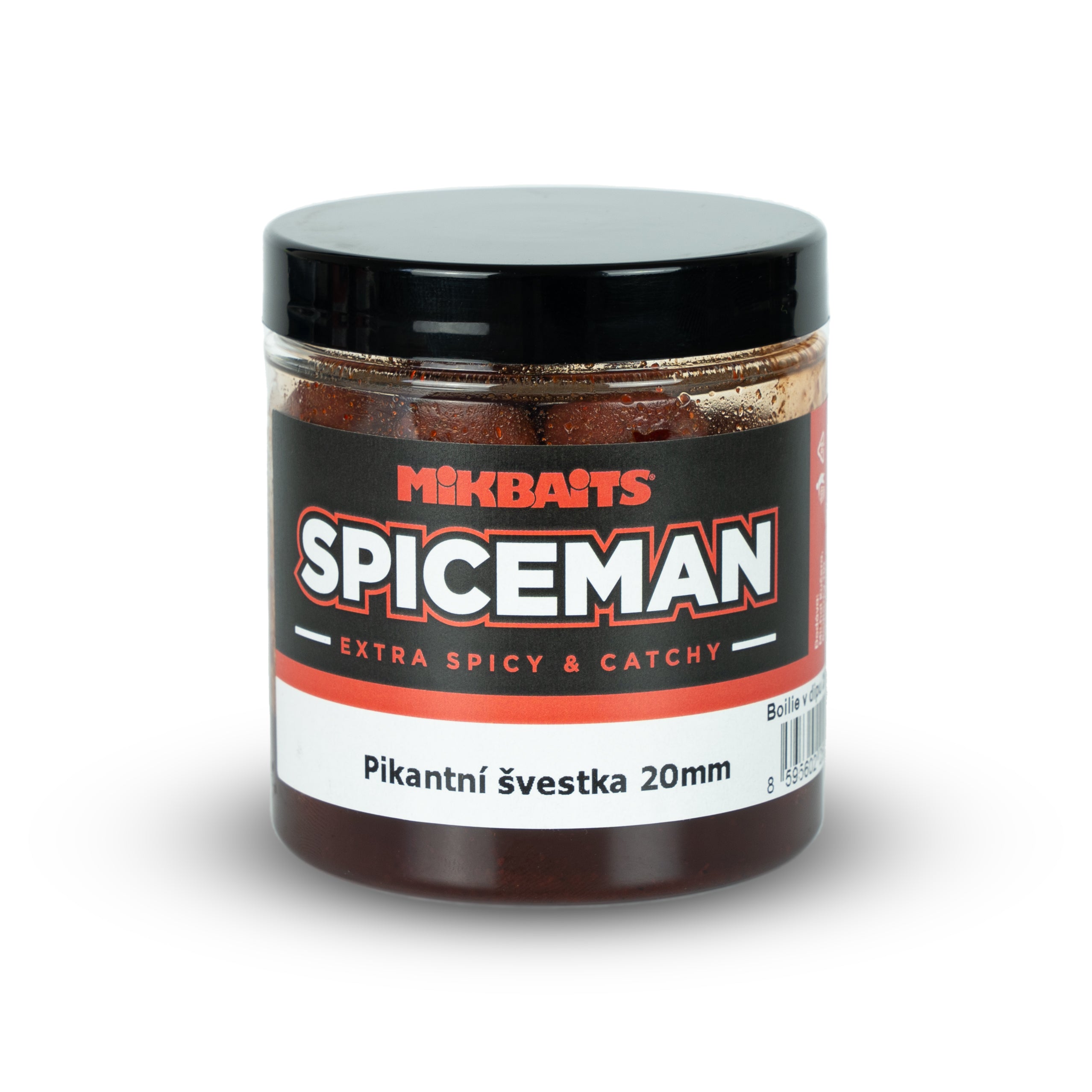Mikbaits Spiceman boilie v dipu 250ml Pikantní švestka