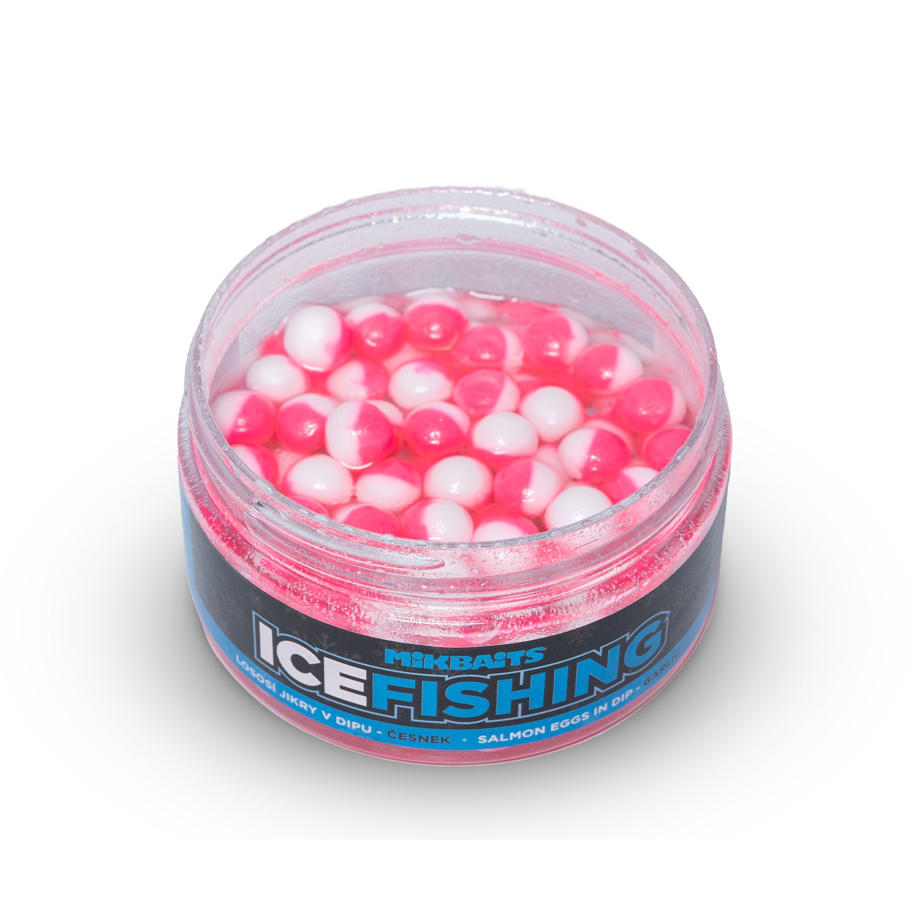 Mikbaits Підлідний лов форель серія Лососеві ікринки в дипі Часник
