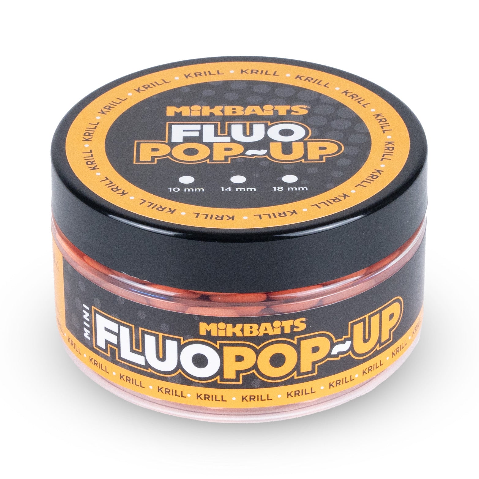 Mikbaits Міні Плаваючі флуо бойли 100ml Криль