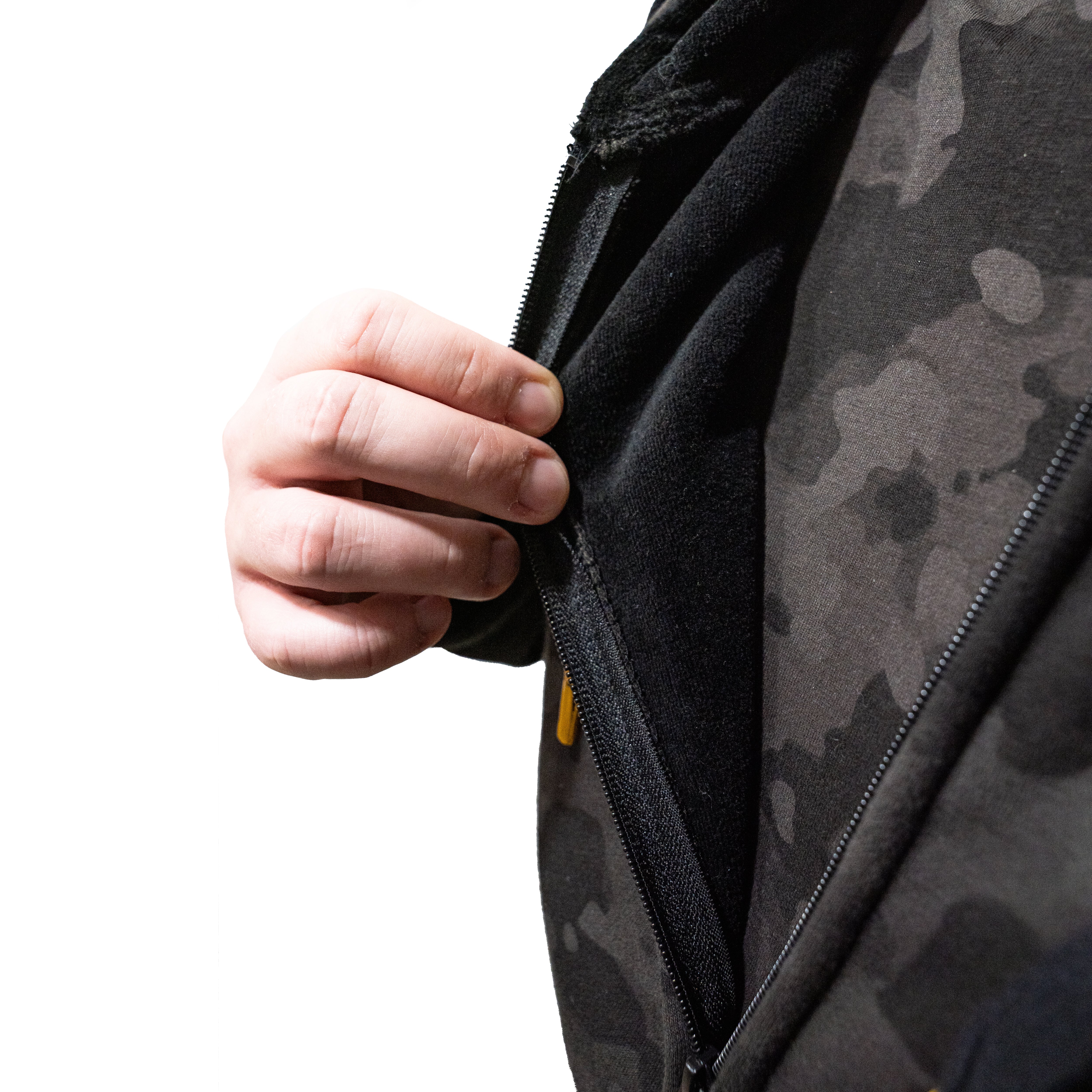 Mikbaits Jacket Black Camou Sherpa