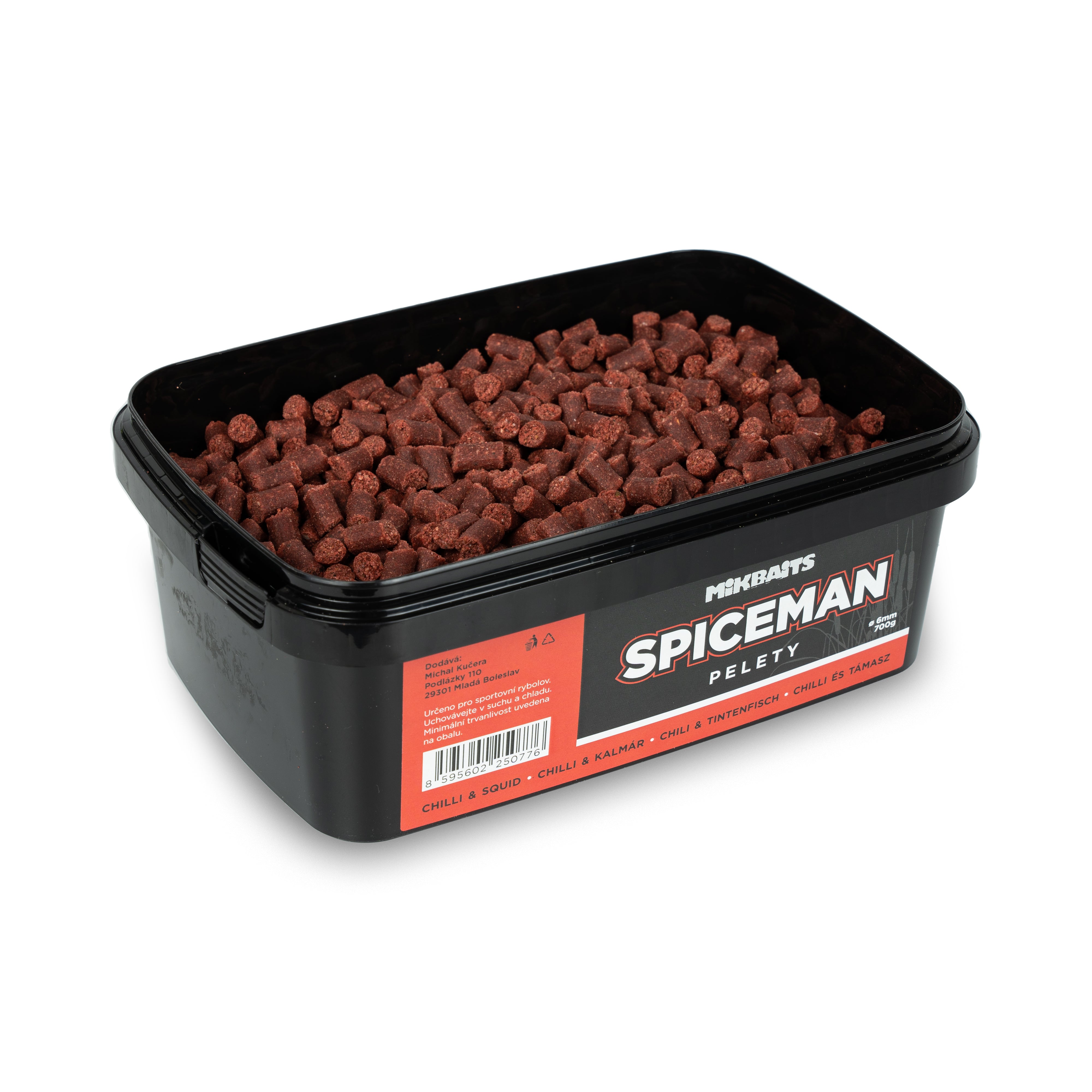 Mikbaits Spiceman пелети 700g Чилі Кальмар
