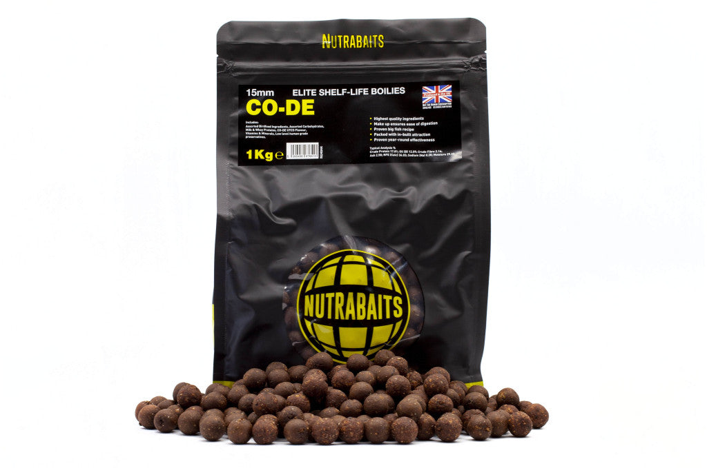 Nutrabaits тривалі бойли 1kg CO-DE 18mm