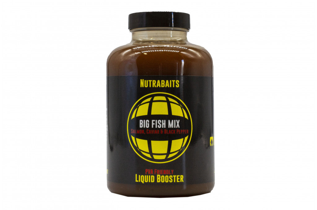 Nutrabaits рідкі бустери Big Fish Mix (лососева ікра чорний перець) 500ml