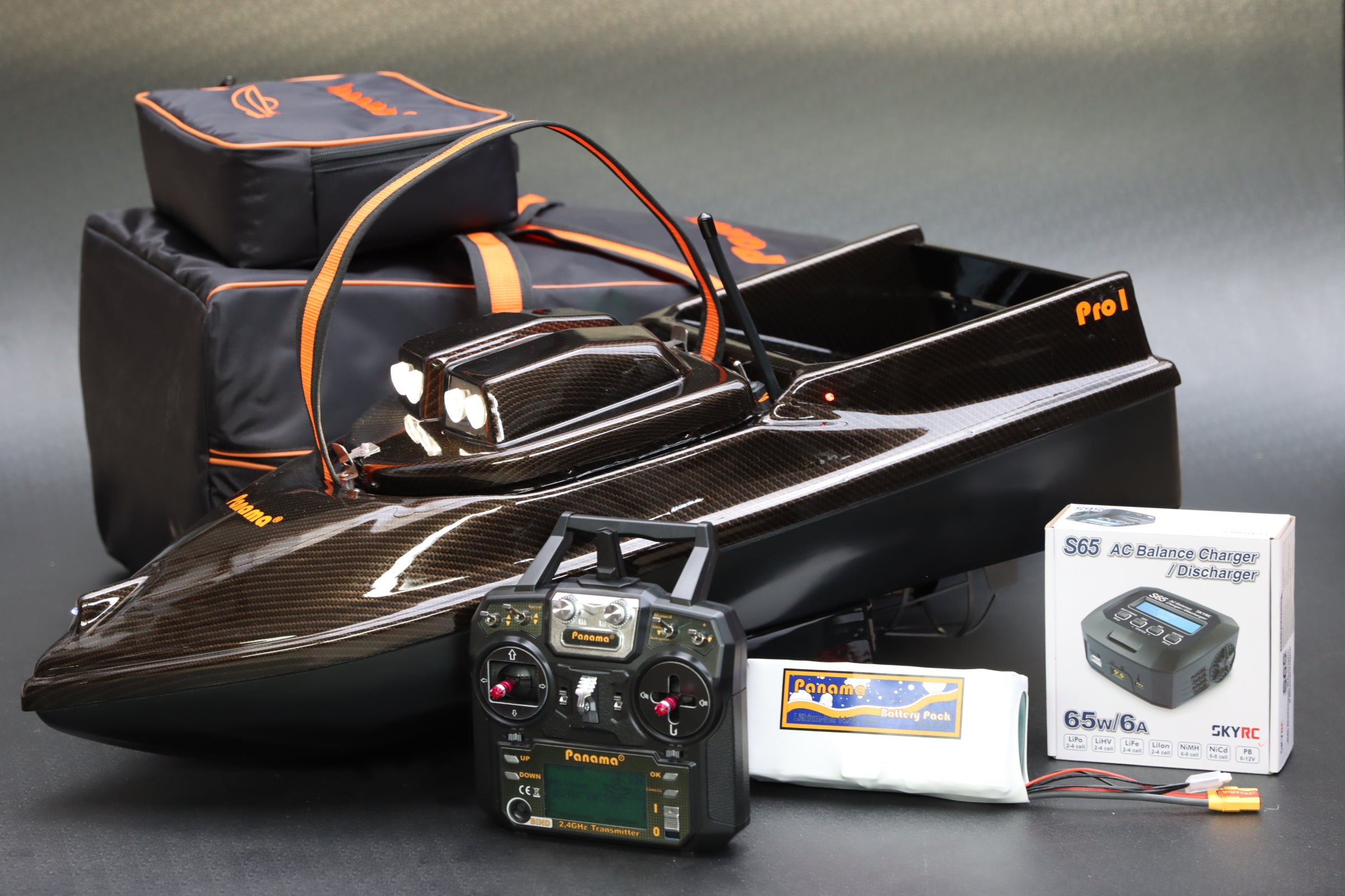Панамські завантажувальні човни Pro1 + Автопілот + Прожектор + Світловий модуль
