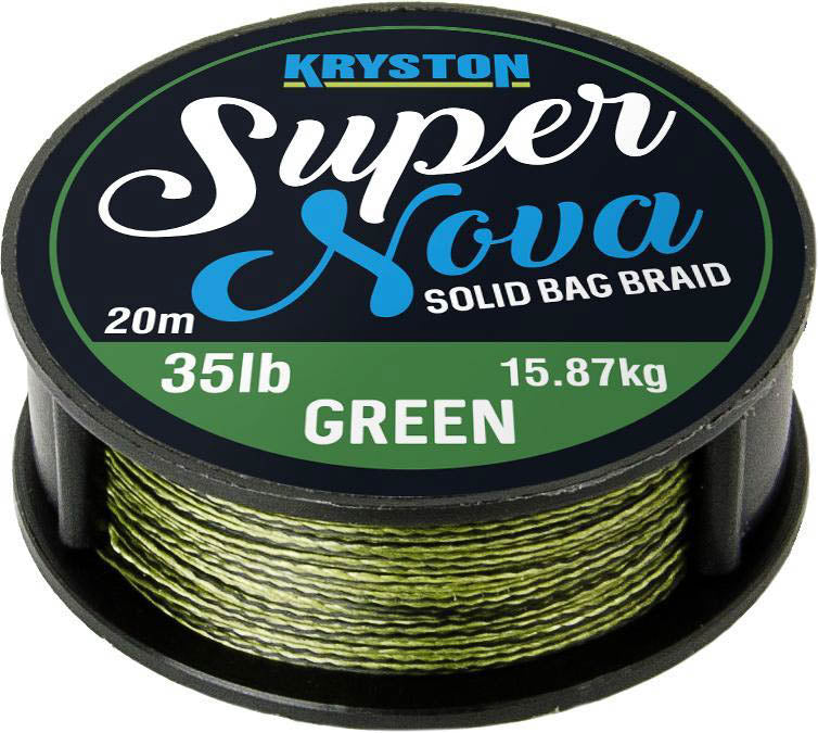 Kryston pletené šňůrky Super Nova Green zelený 20m