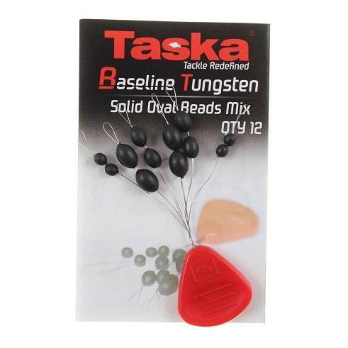 Набір овальних намистин Taska Tungsten (4,6,8мм) по 4 шт