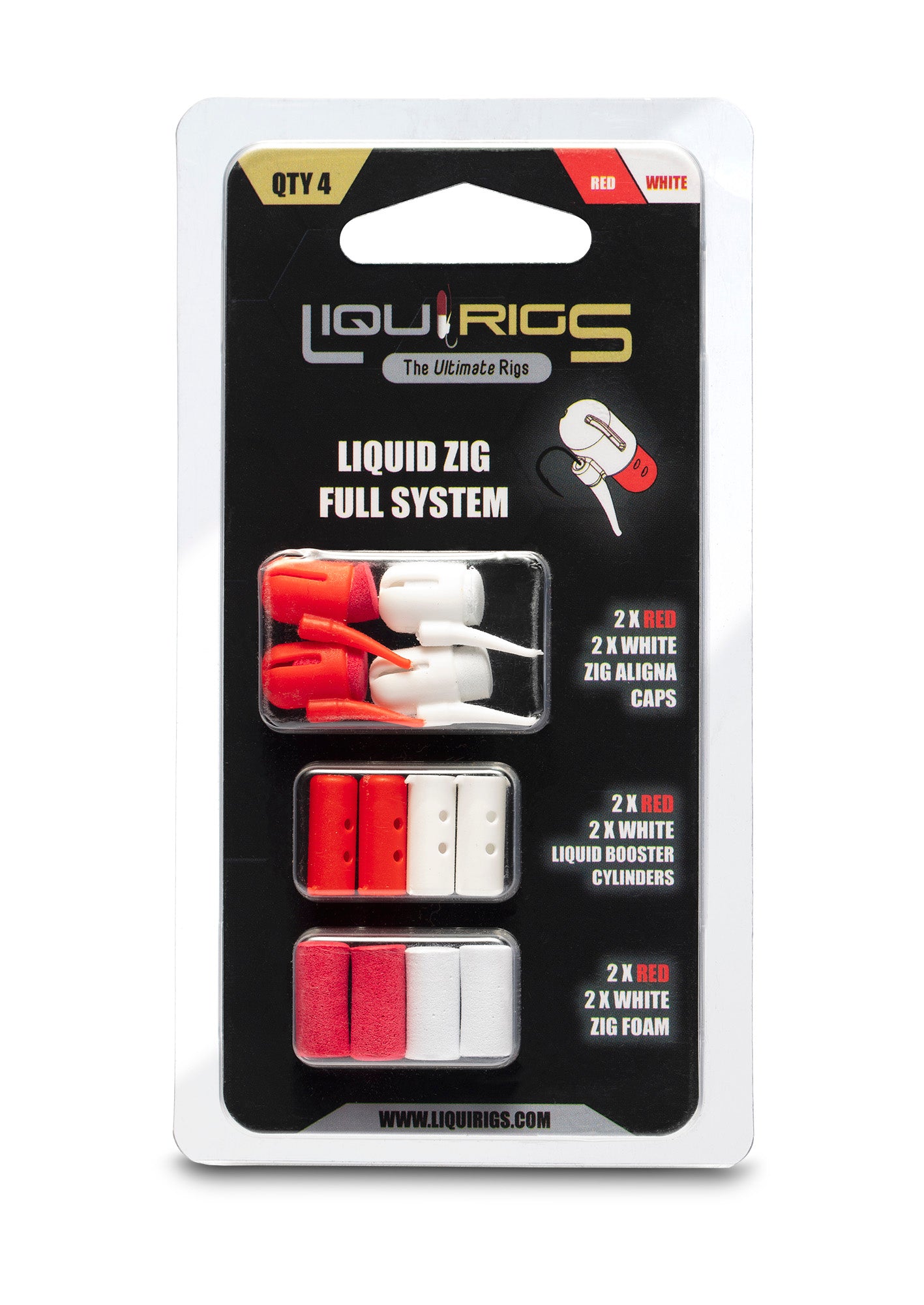 Liquirigs Liquid Zig compleet systeem 4+4+4 stuks