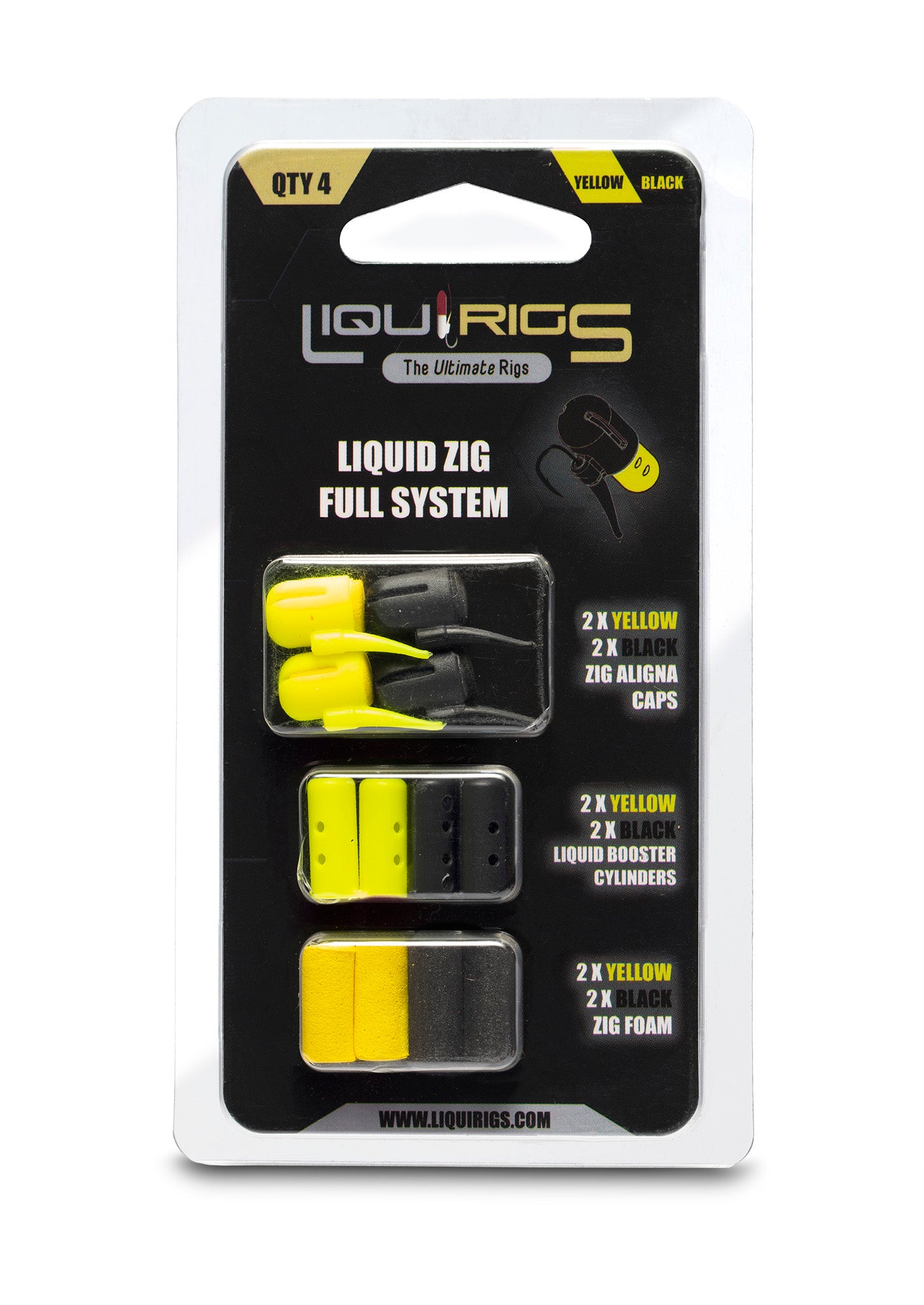 Liquirigs Liquid Zig compleet systeem 4+4+4 stuks
