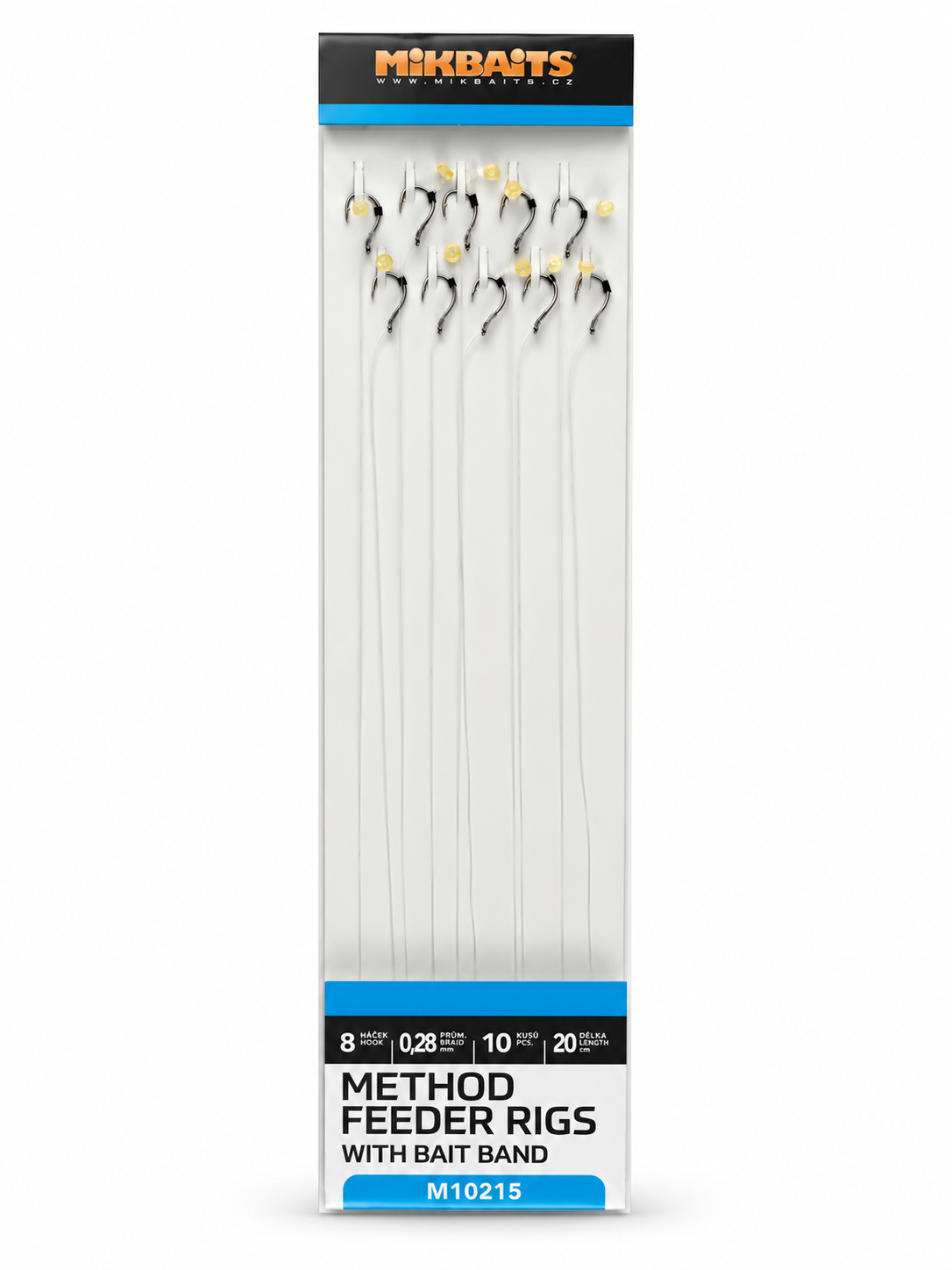 Mikbaits Method Feeder Návazce s elastickým kroužkem 10ks