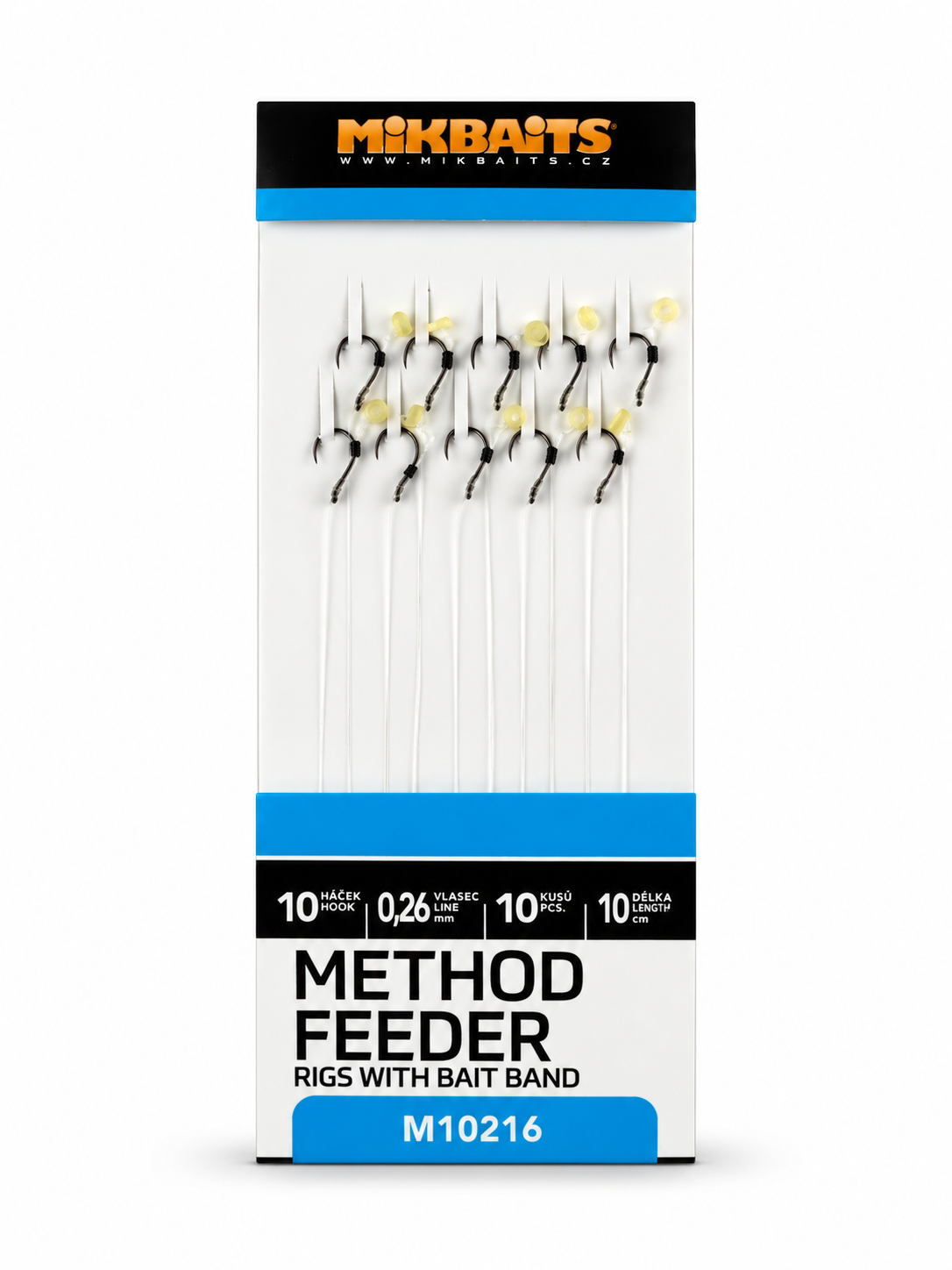 Mikbaits Method Feeder Návazce s elastickým kroužkem 10ks