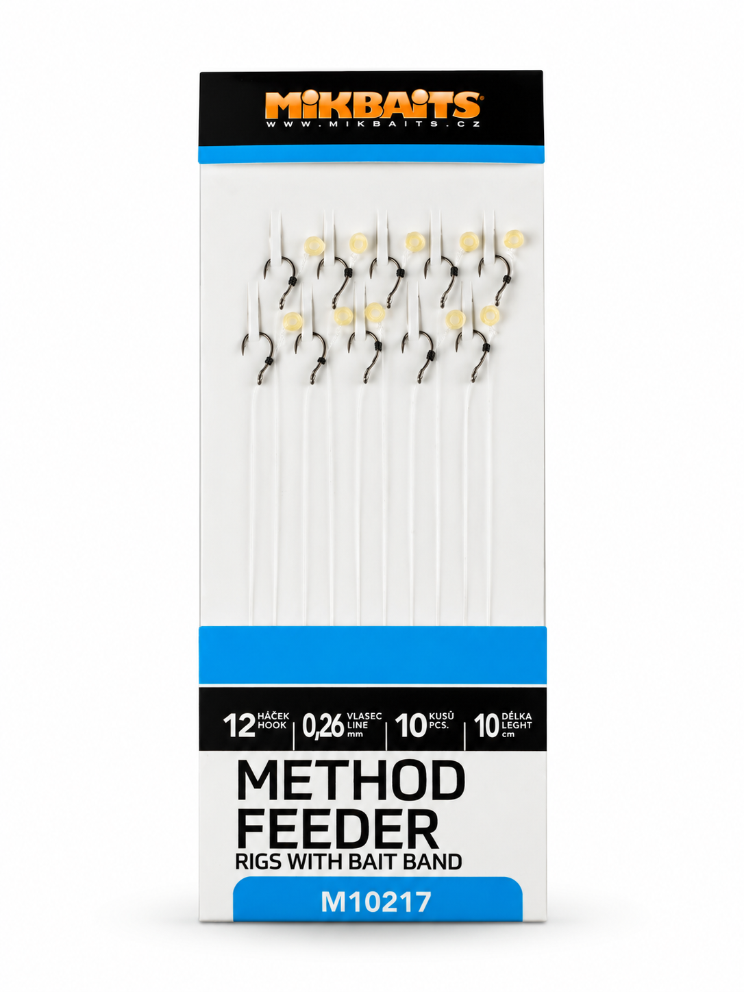 Mikbaits Method Feeder Návazce s elastickým kroužkem 10ks