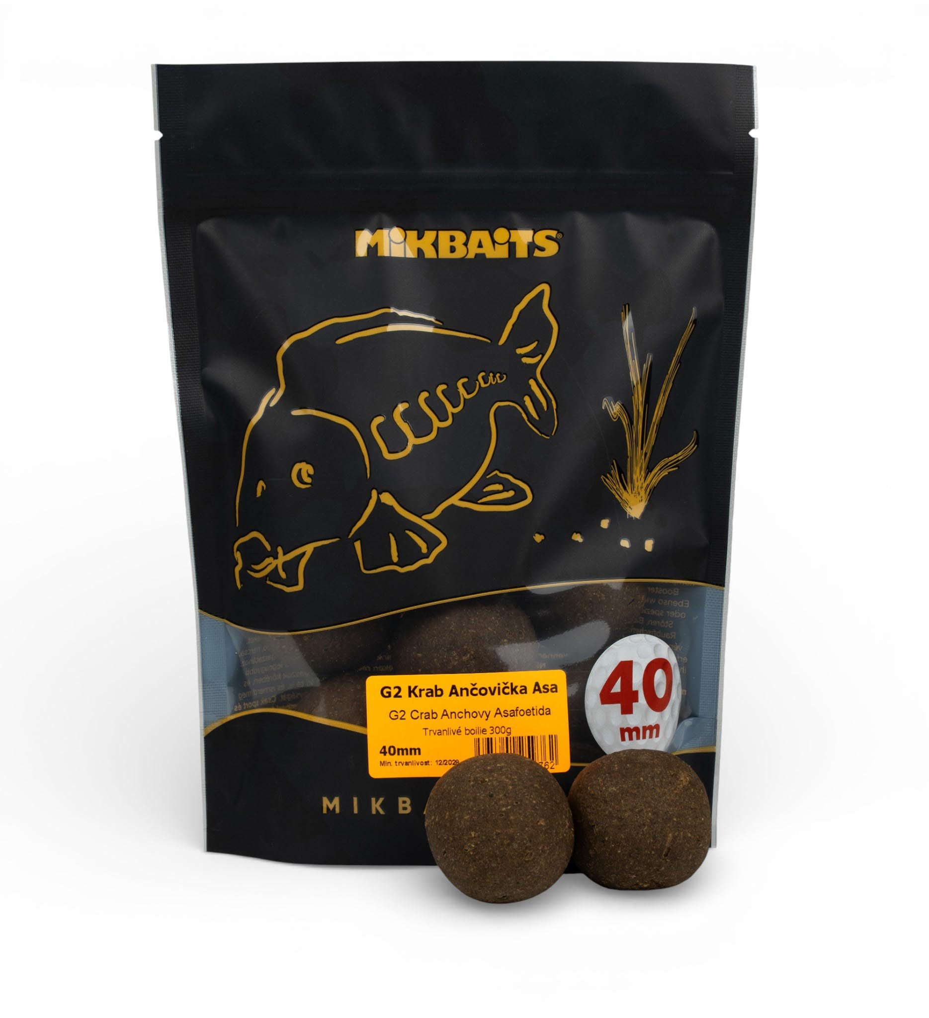 Gangster boilie G2 Krab Ančovička Asa golf size