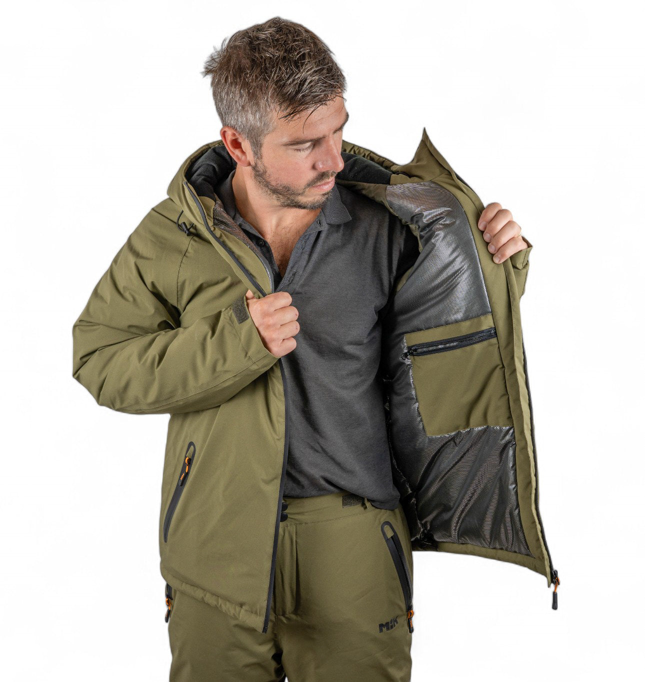 Mikbaits Zateplená bunda Thermo exclusive zelená