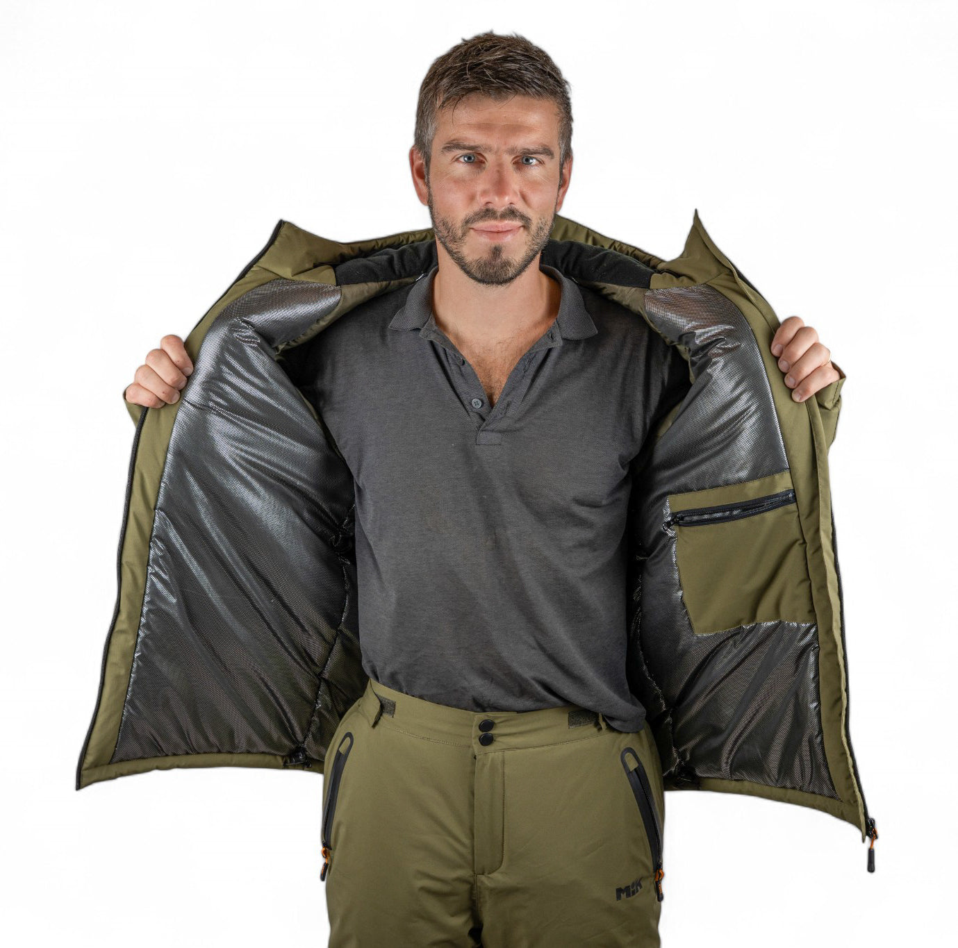 Mikbaits Zateplená bunda Thermo exclusive zelená