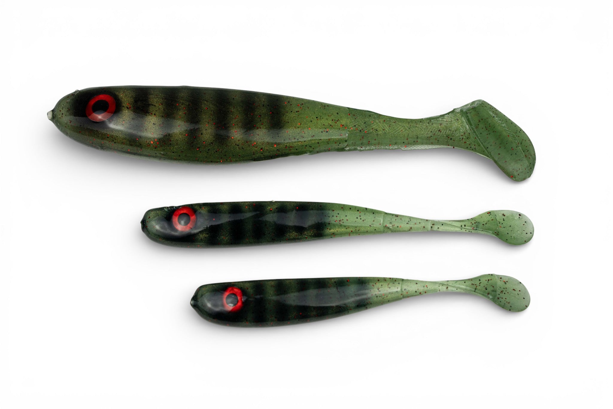 YACCUZA HAND MADE nástrahy - KILLER AIRBRUSH Dark green Stripes