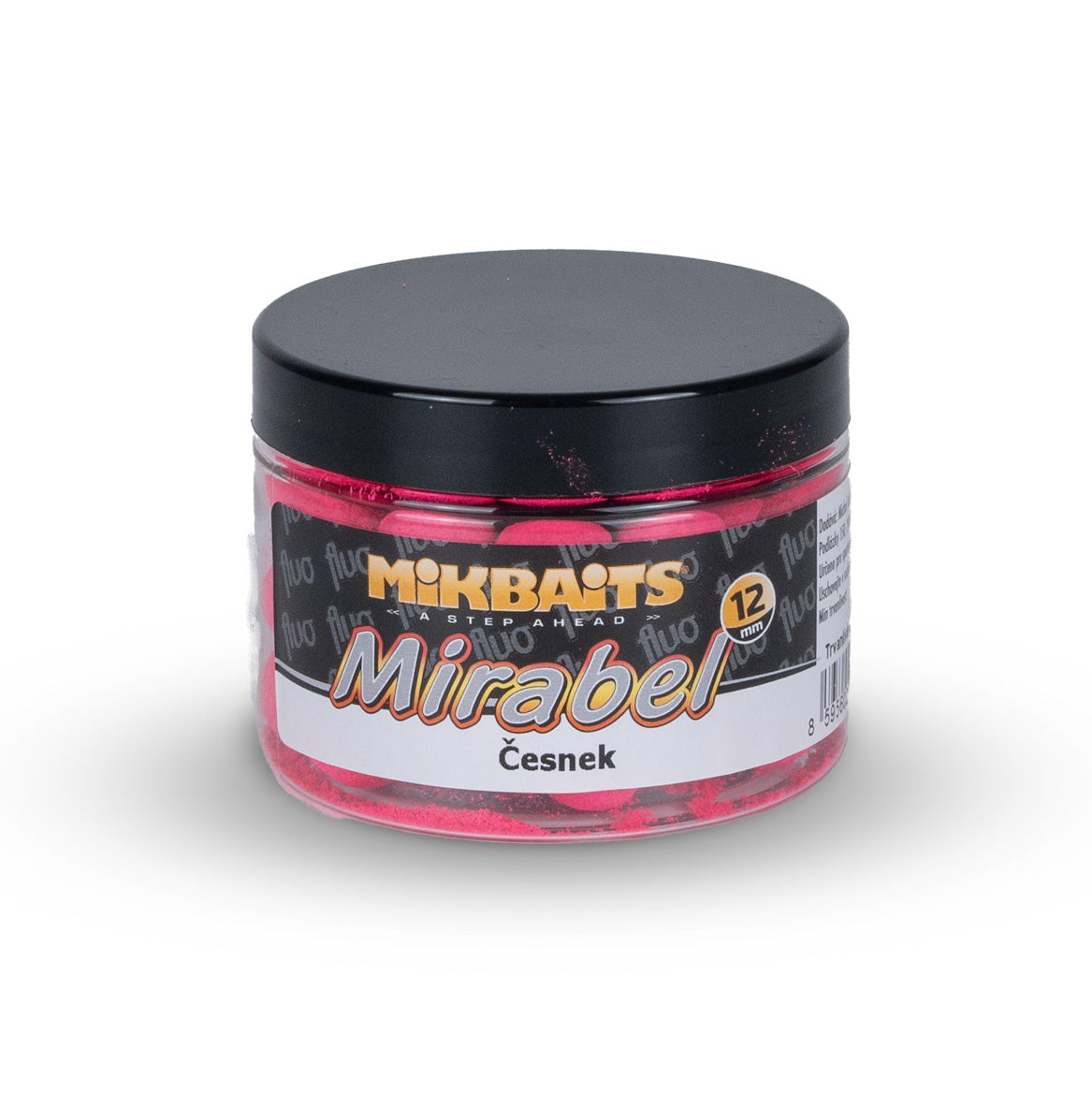 Mikbaits Mirabel Fluo boilie 150ml Cesnak