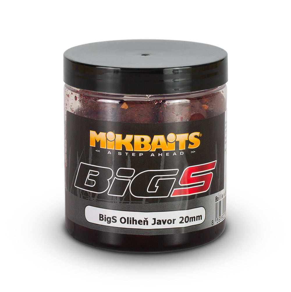 Mikbaits BiG boilies v dipe 250ml BigS Oliheň Javor