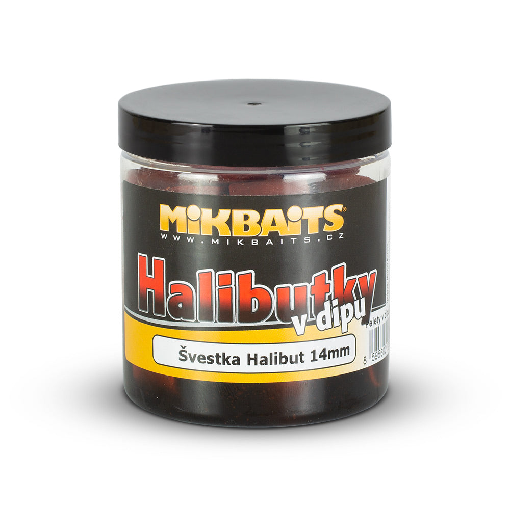 Mikbaits Halibut în dip Plum Halibut