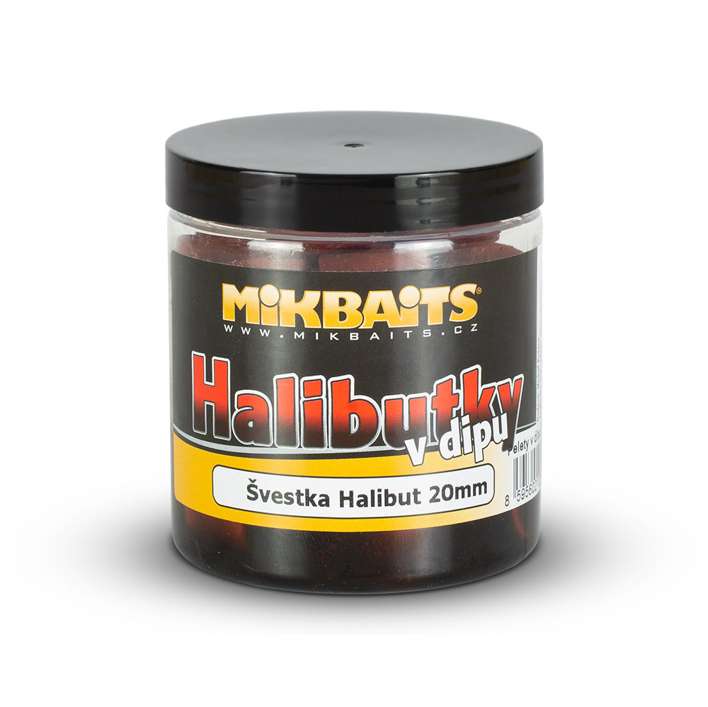 Mikbaits laposhal a mártott Plum Halibutban