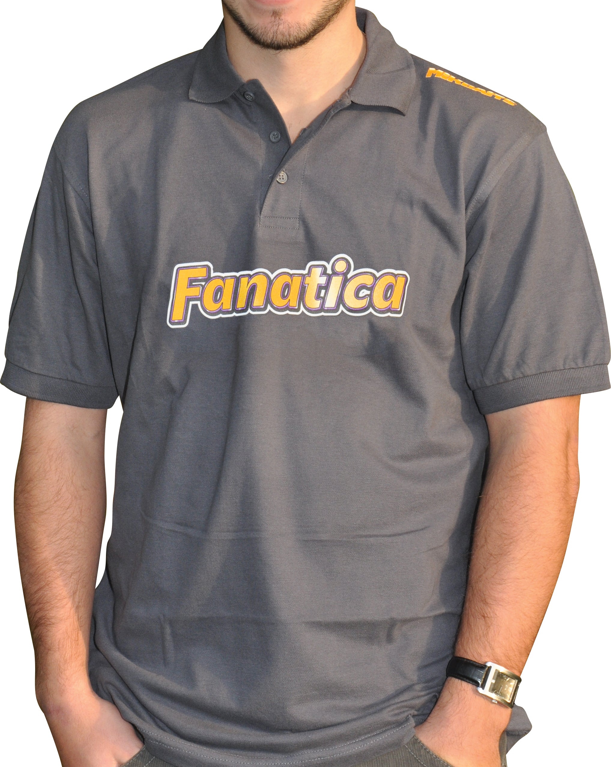 Mikbaits Fanatica graphitgraues Poloshirt