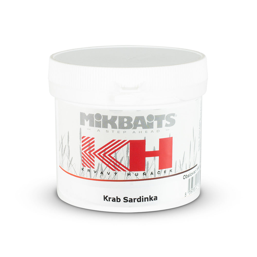 Mikbaits Krvavý Huňáček těsto 200g Krab Sardinka