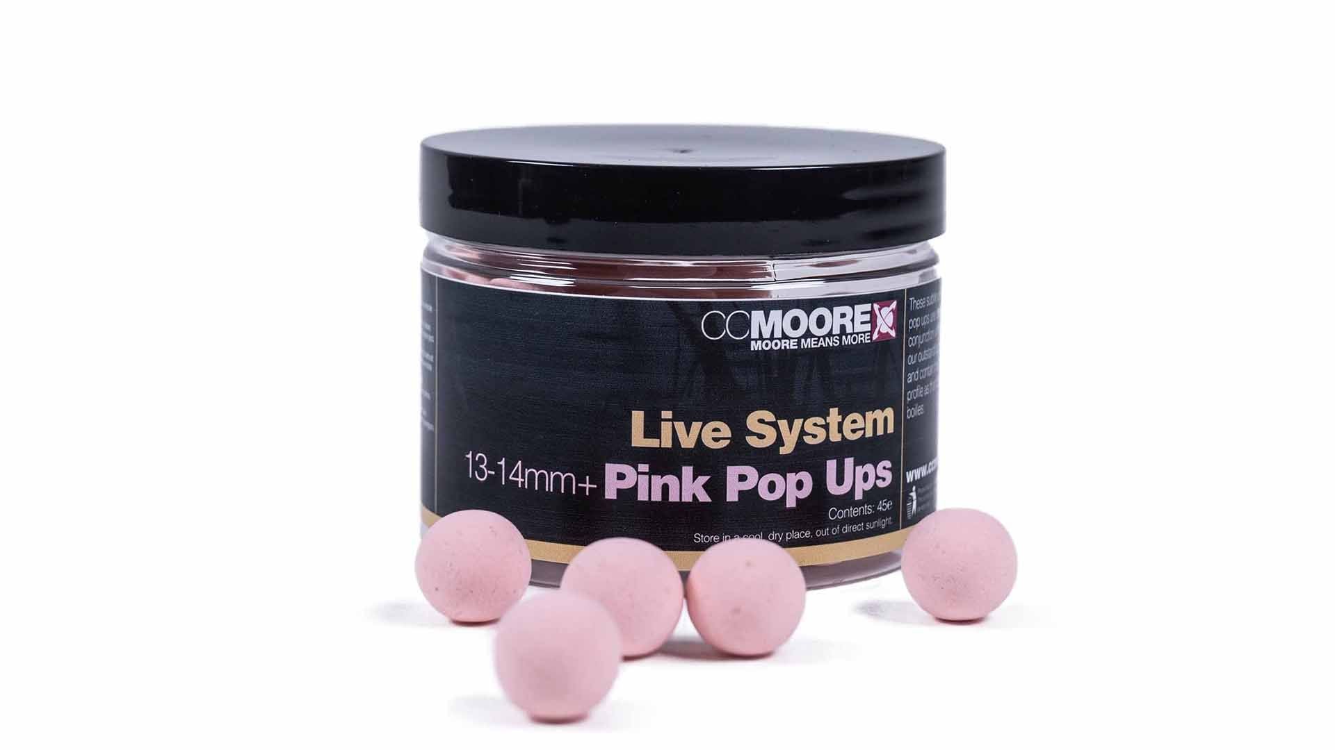 CC Moore Live System Floating Boilie Pink 13/14mm 45 Stk