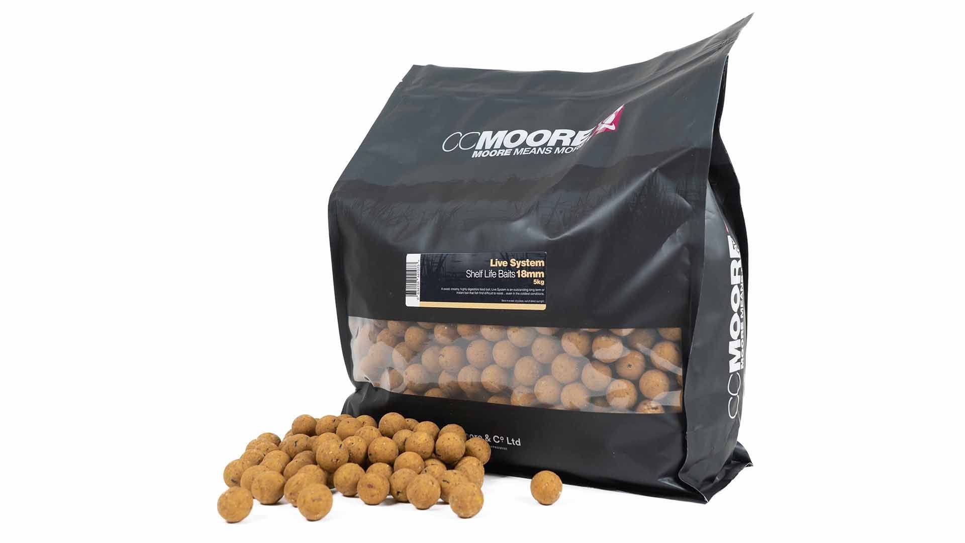 CC Moore Live system Shelf Life boilies