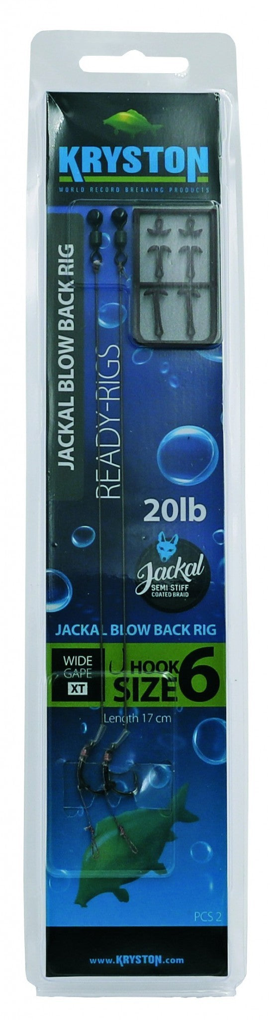 Kryston ready rigs 2 db Jackal Blow Back Rig